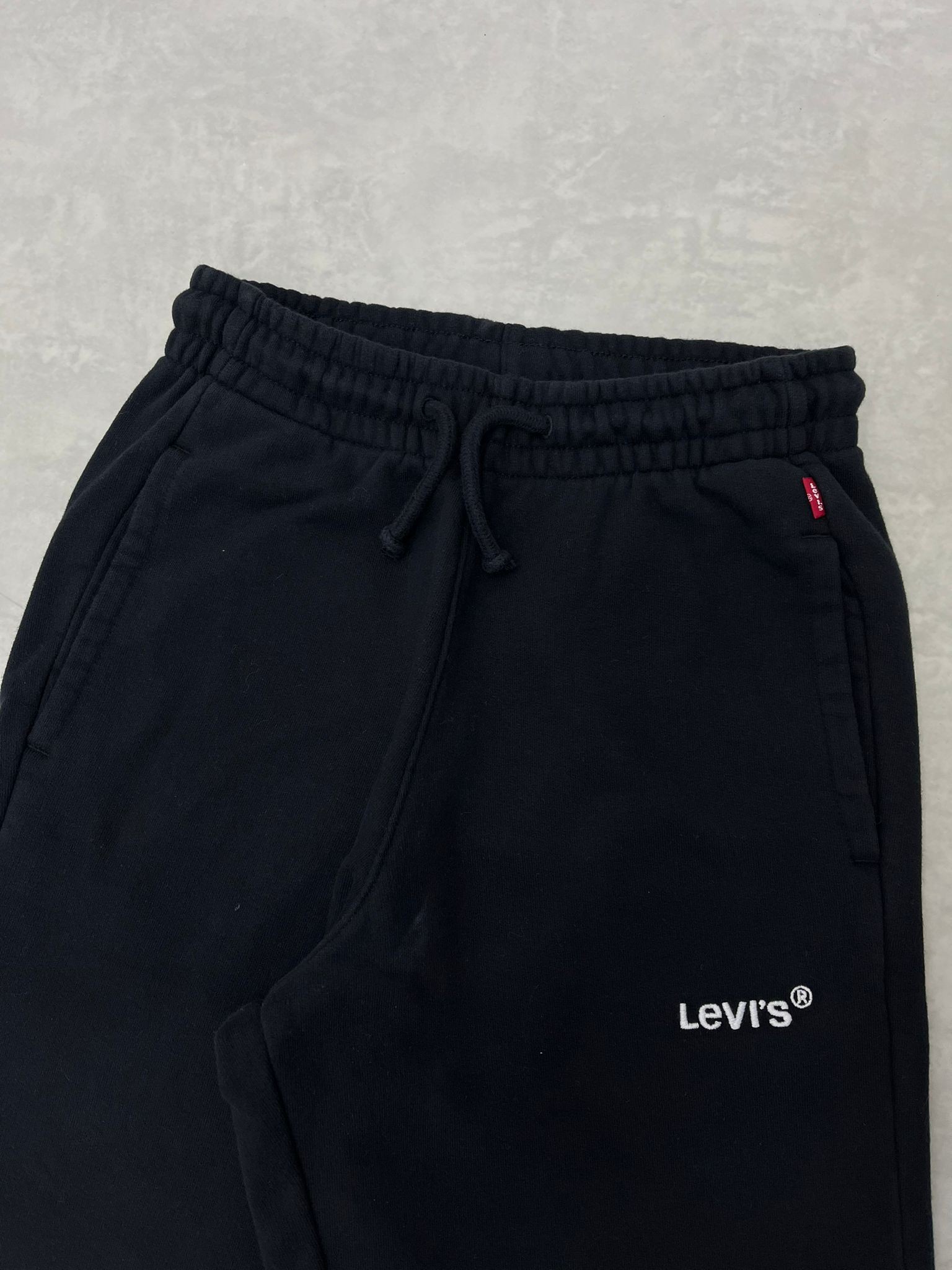 Kışlık Kalın Kumaş Black Mini Nakış Logo Jogger