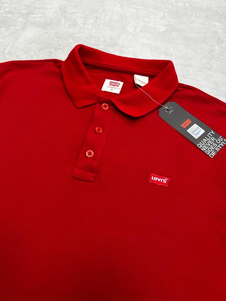 Yeni Sezon Classic Logo Basic Kırmızı Polo Yaka T-shirt