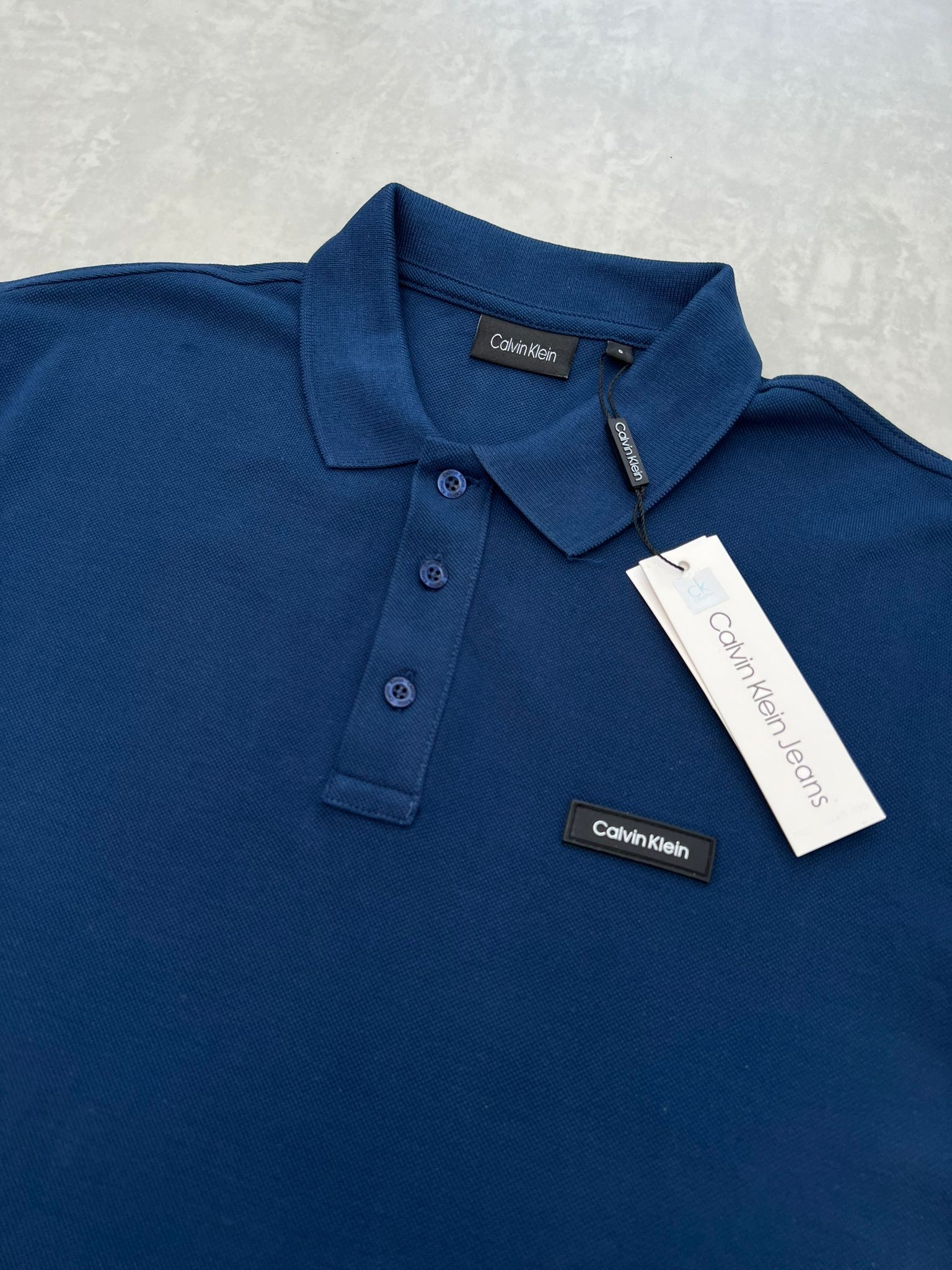 Plastik Logo Basic Classic Navy Blue  T-shirt