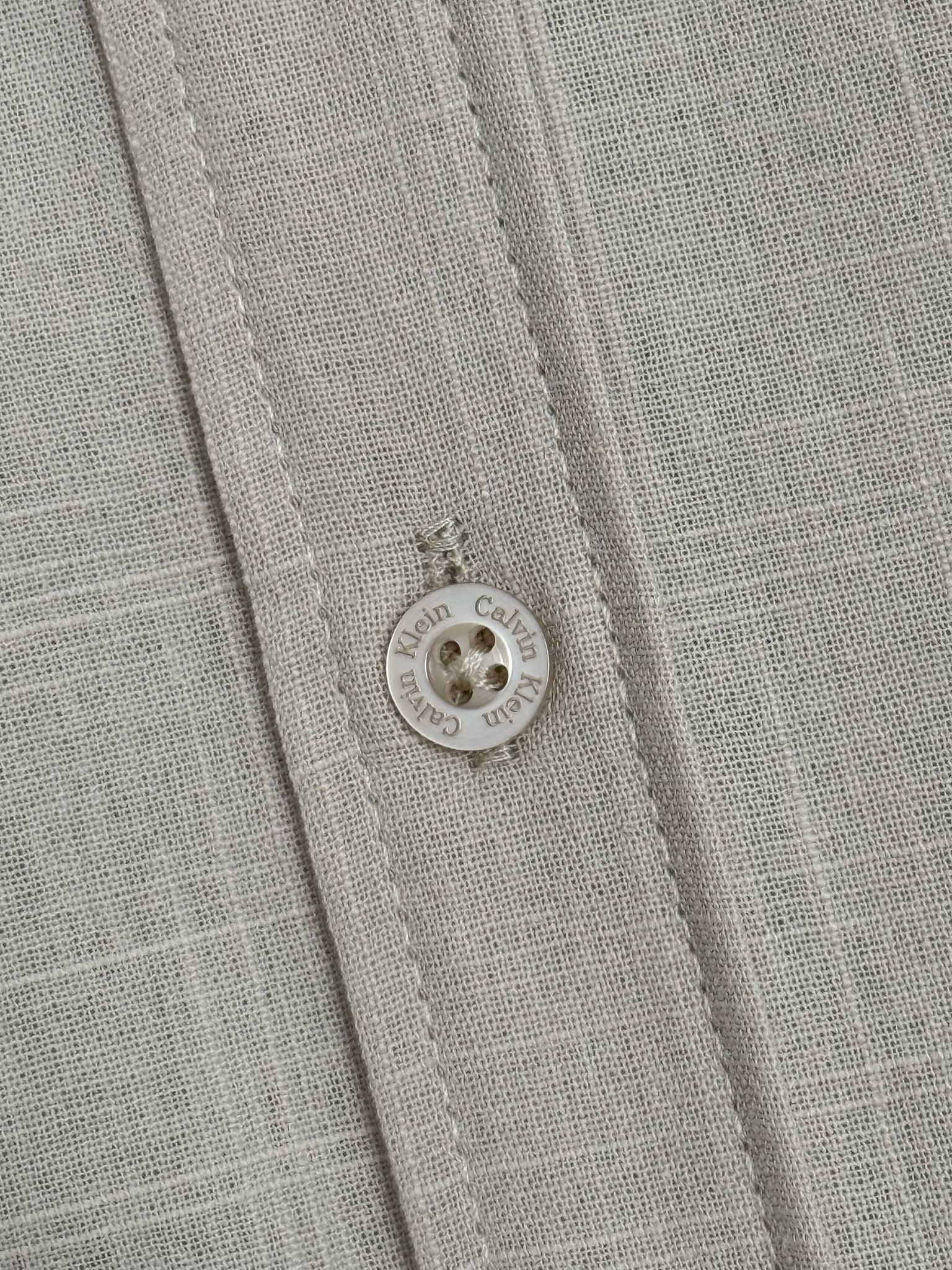 Yeni Sezon Keten Basic Ceast Logo Gömlek