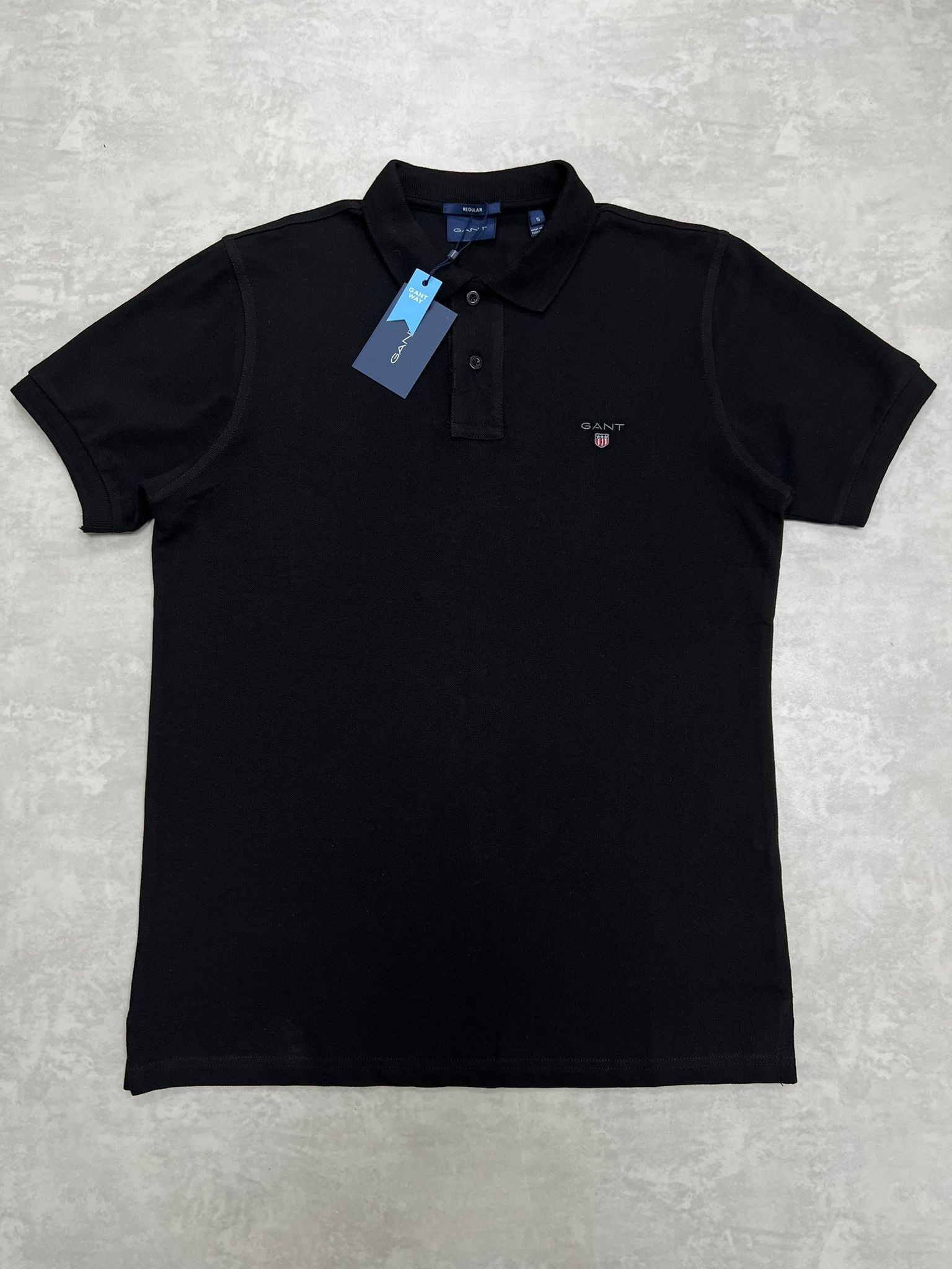 Classic Ceest Logo Basic Siyah Polo Yaka T-shirt