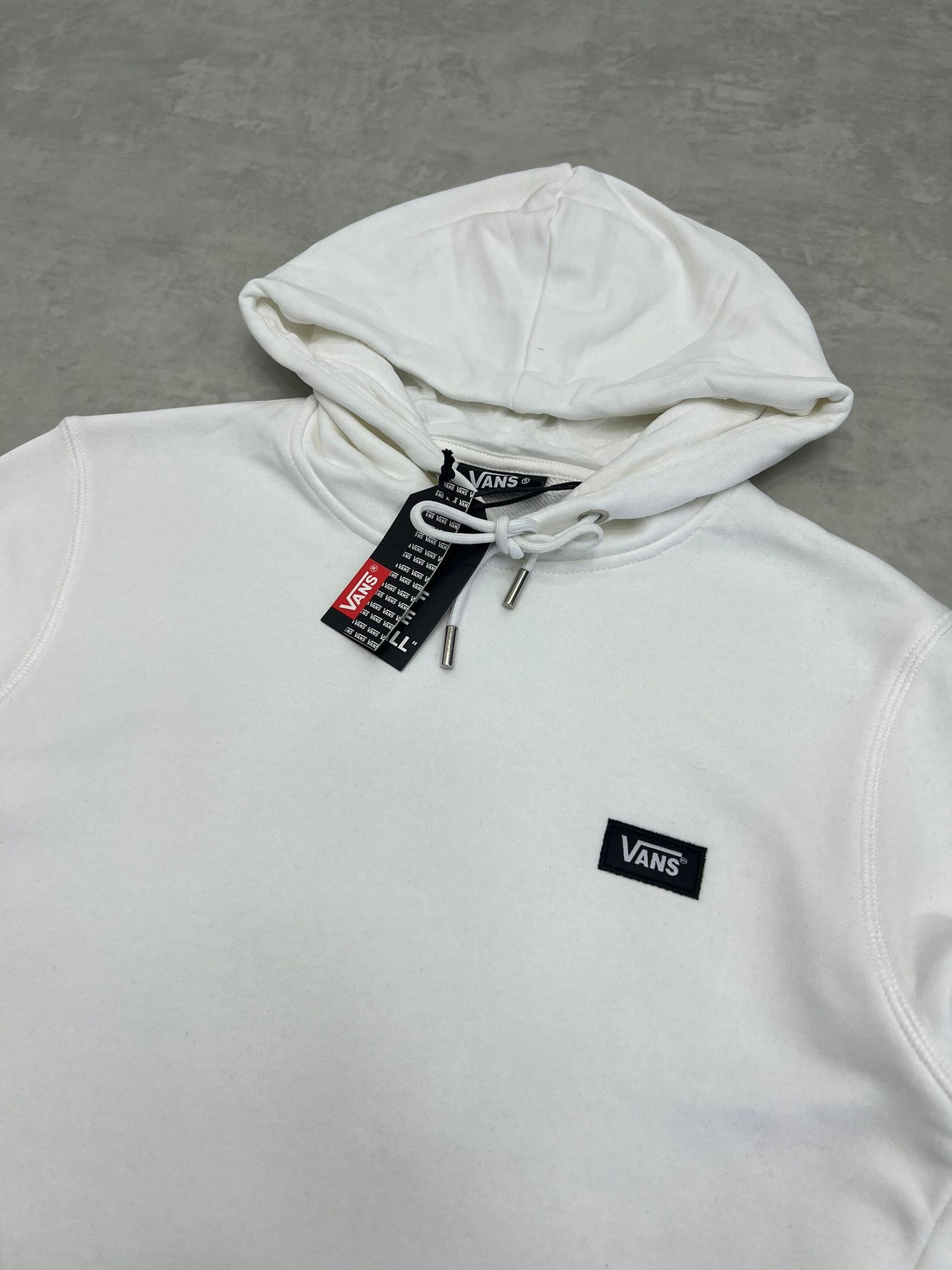 Basic Mini Patch Arma Nakış Logo Cream Sweatshirt