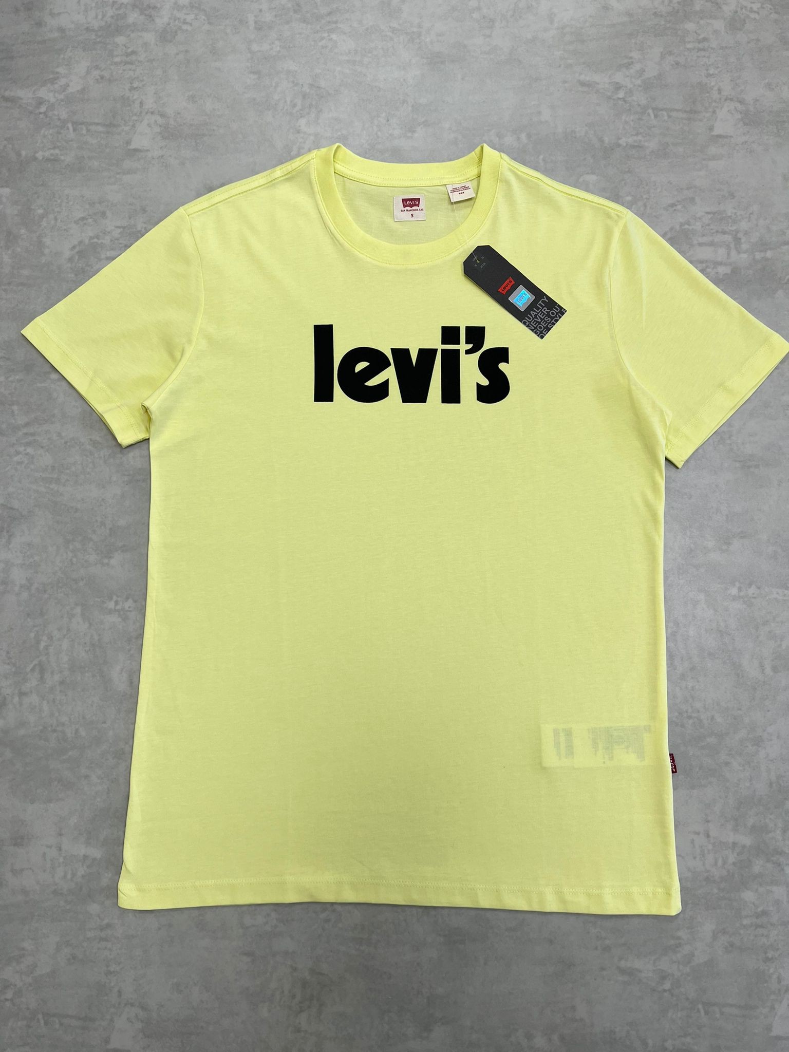 Mid Icon Logo Basic Sarı T-shirt