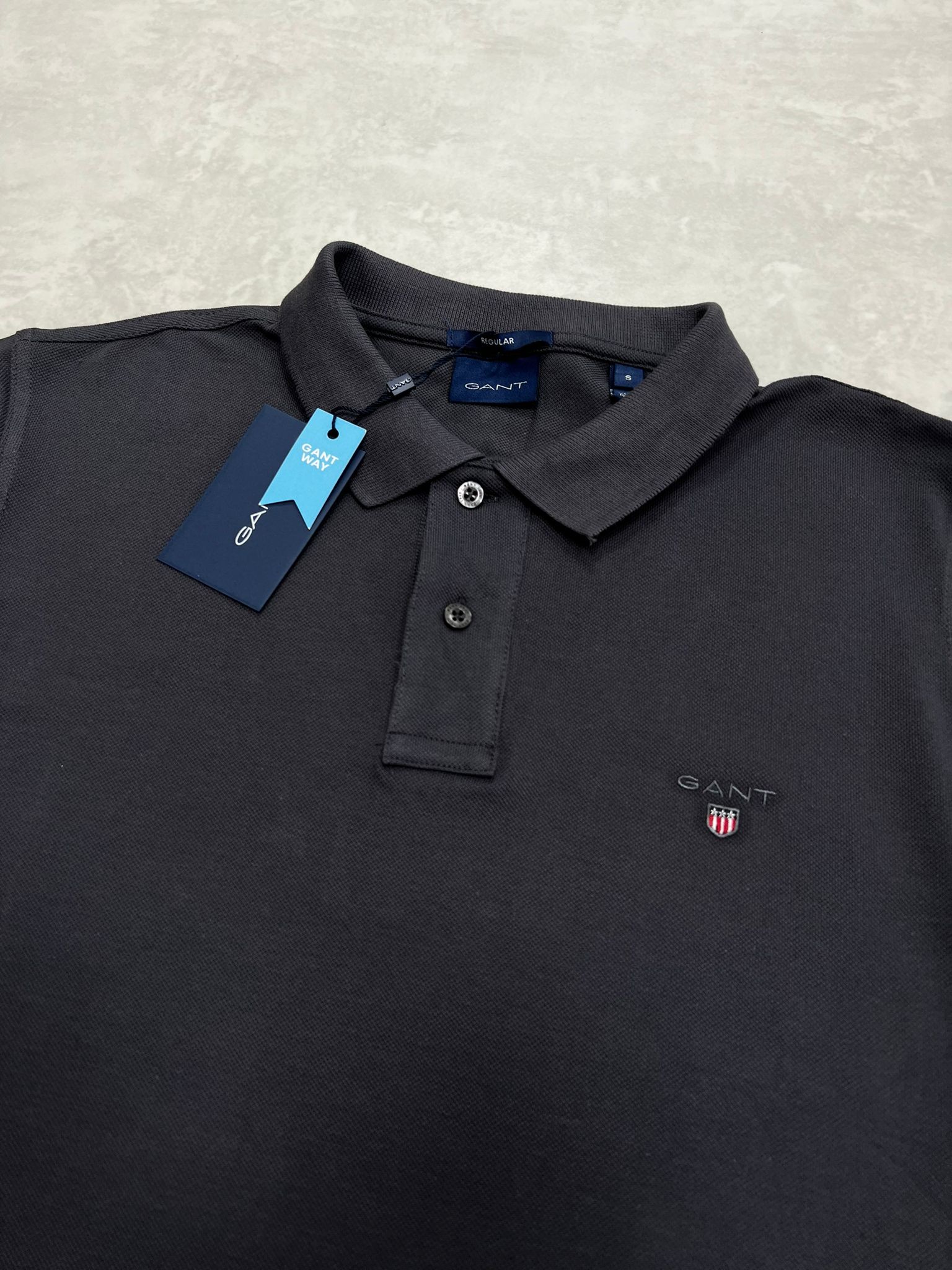 Classic Ceest Logo Basic Antrasit Polo Yaka T-shirt