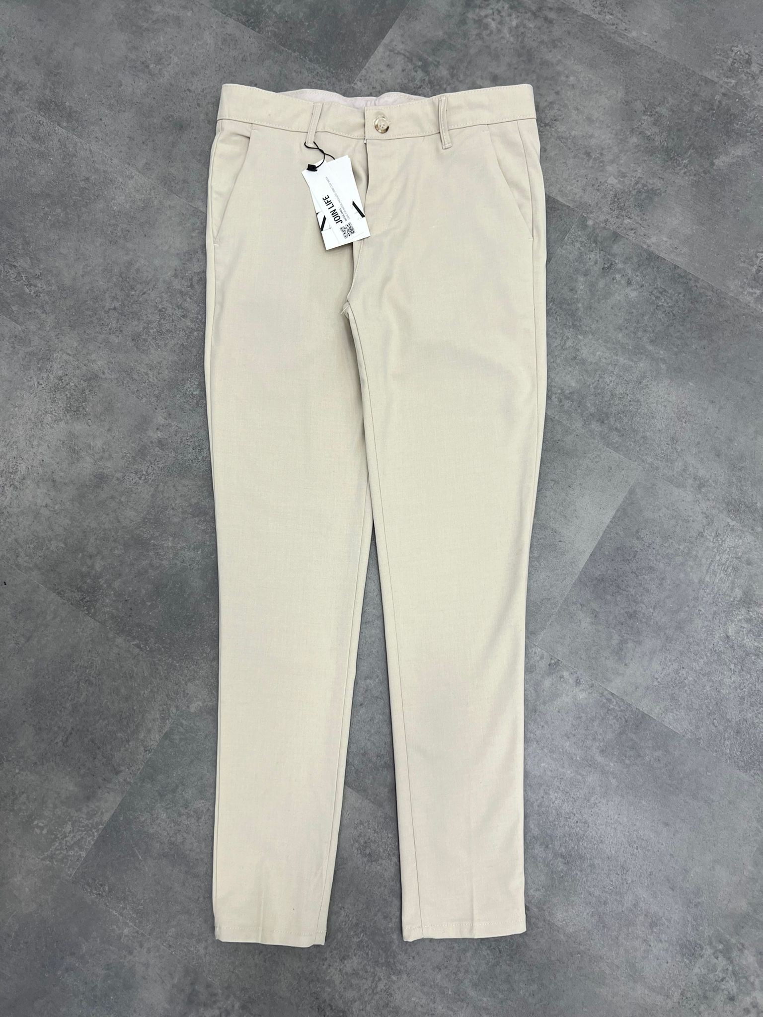 Yeni Sezon Old Money Kumaş Pantalon - KREM