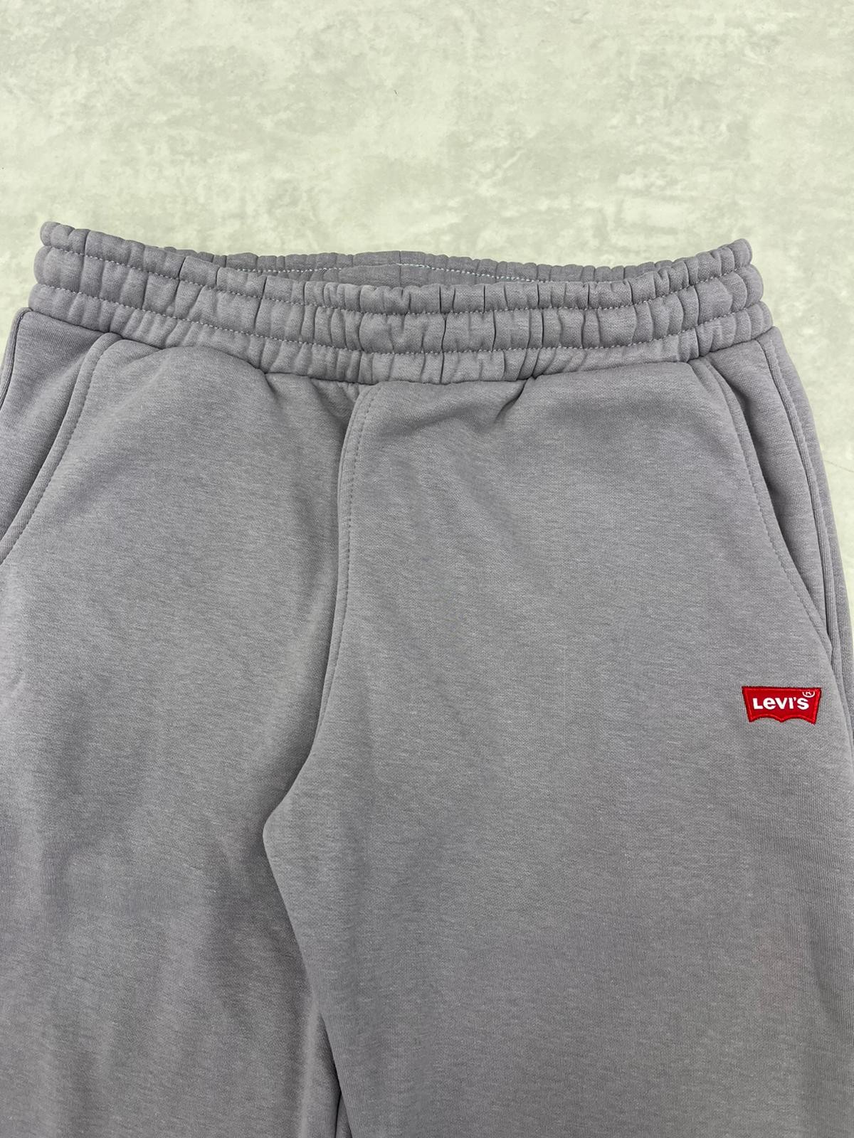 Kışlık Kalın Kumaş Gray Nakış Logo Jogger