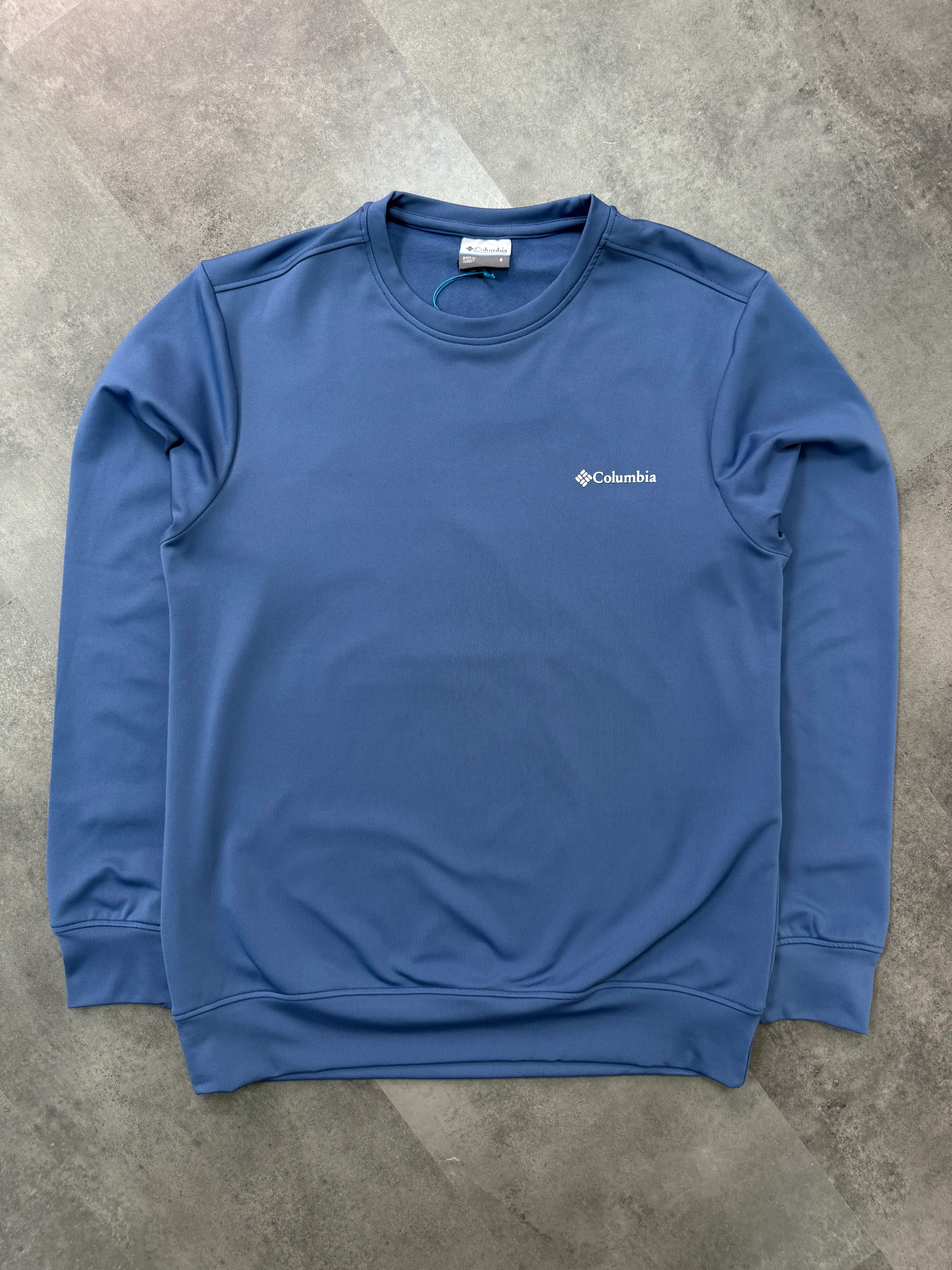 Yeni Sezon Scuba Kumaş İnce İçi Polarlı Sweatshirt - MAVİ