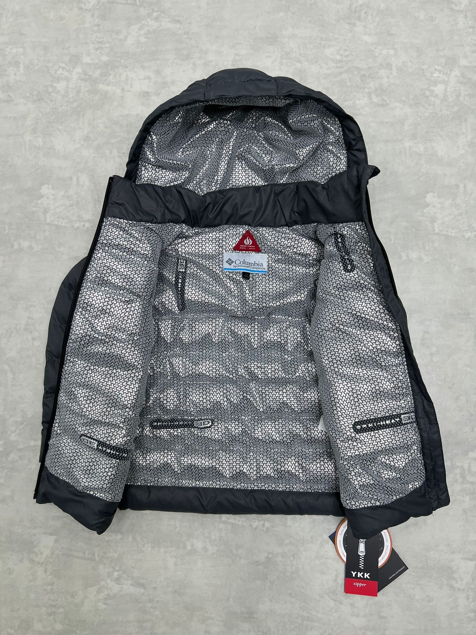 Çocuk 3D Termal Limited Edition Tıtanıum Omni Heat Gray Kapşonlu Mont