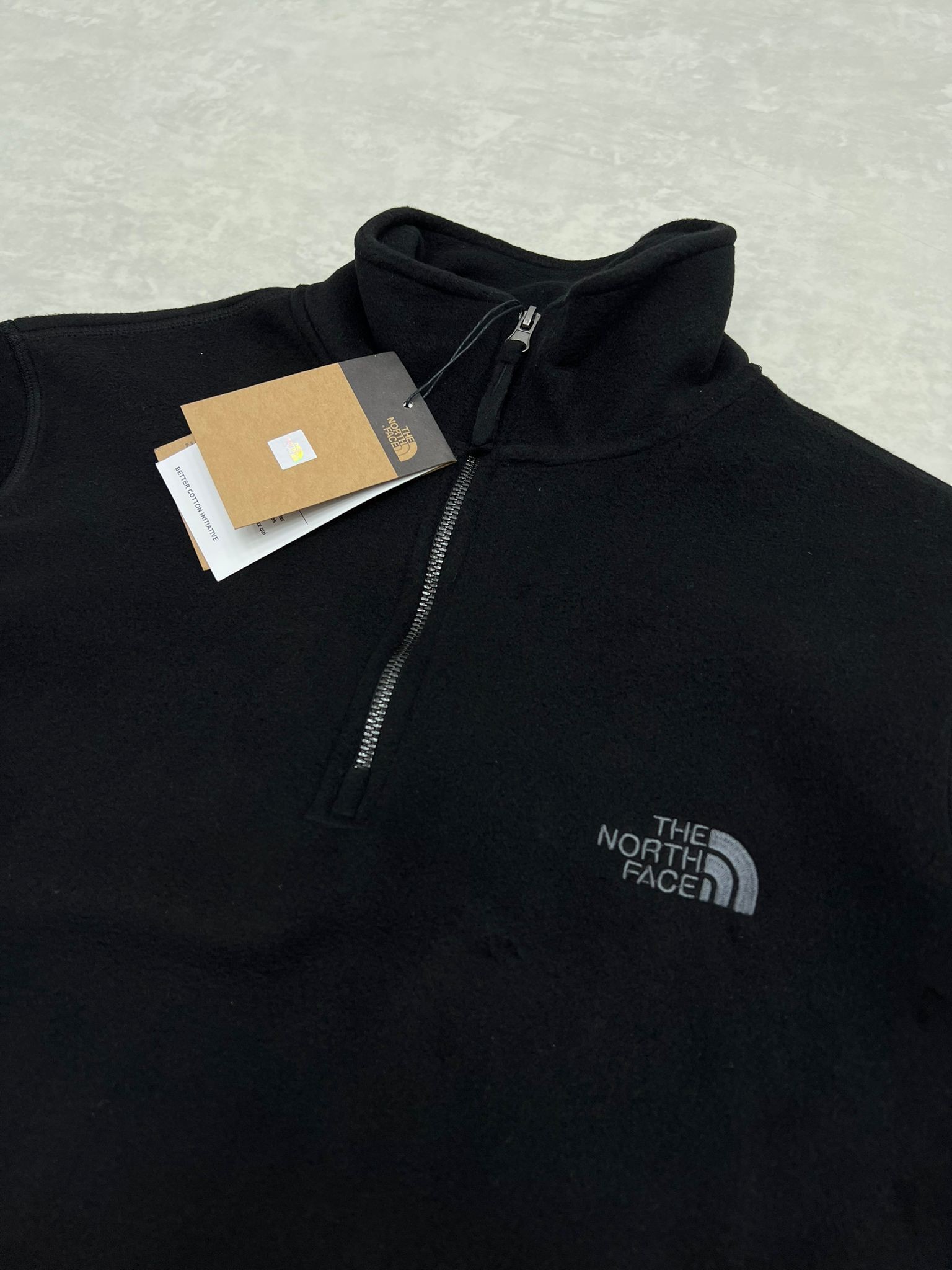 Yarım Fermuarlı Mini Logo Black Polar