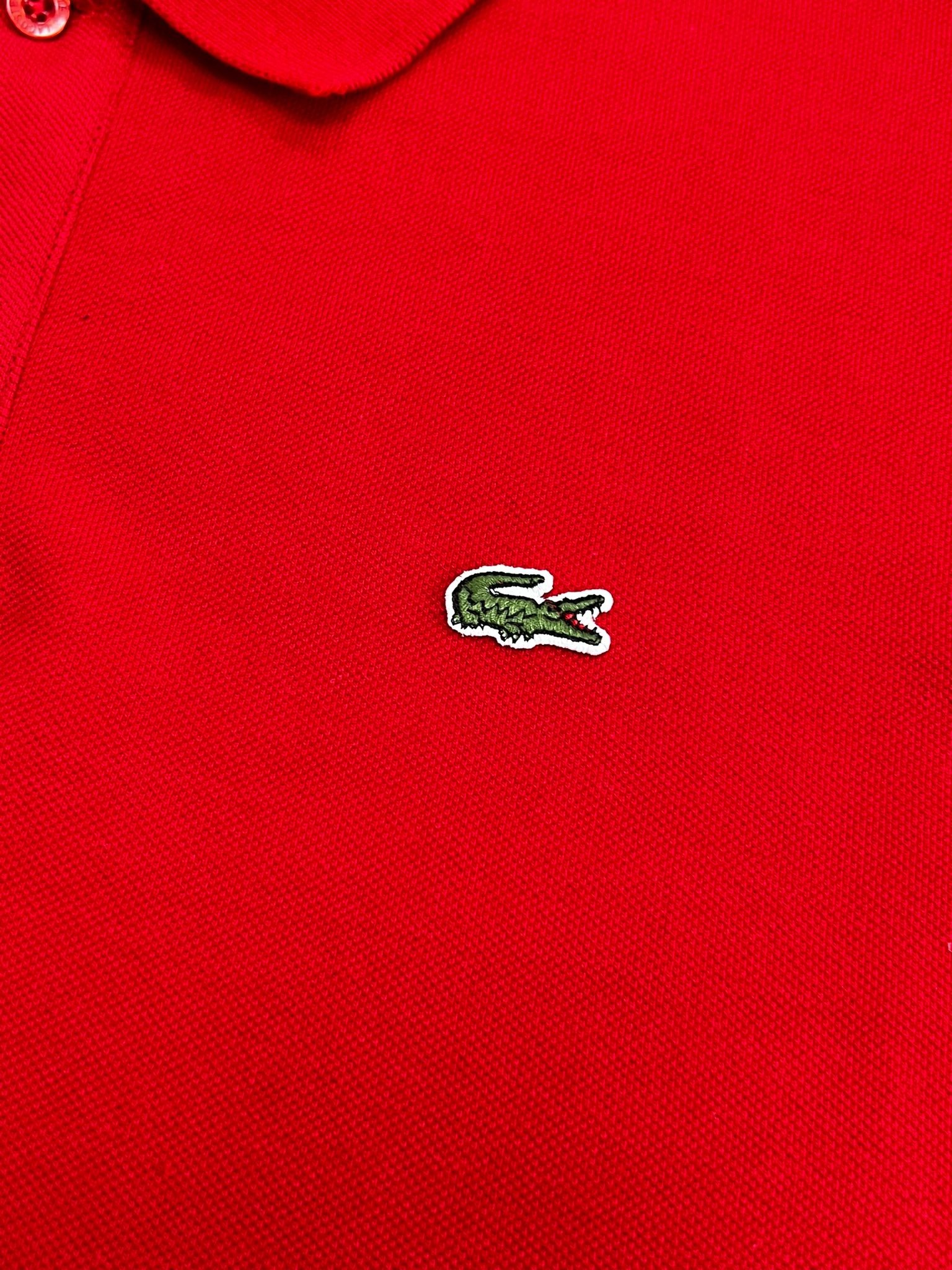 Classic Patch Mini Logo Polo Yaka Red T-shirt