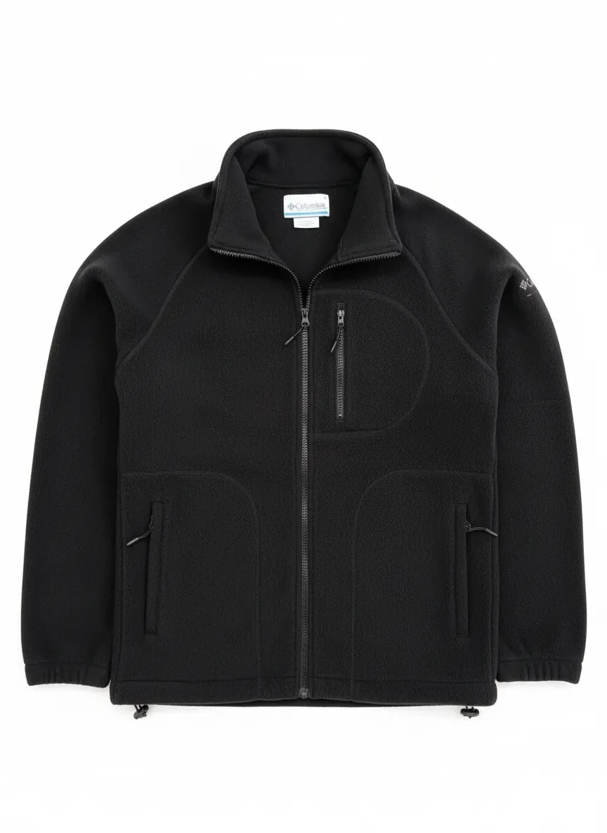 Yeni Sezon Kol Detaylı  Polar Ceket - SİYAH