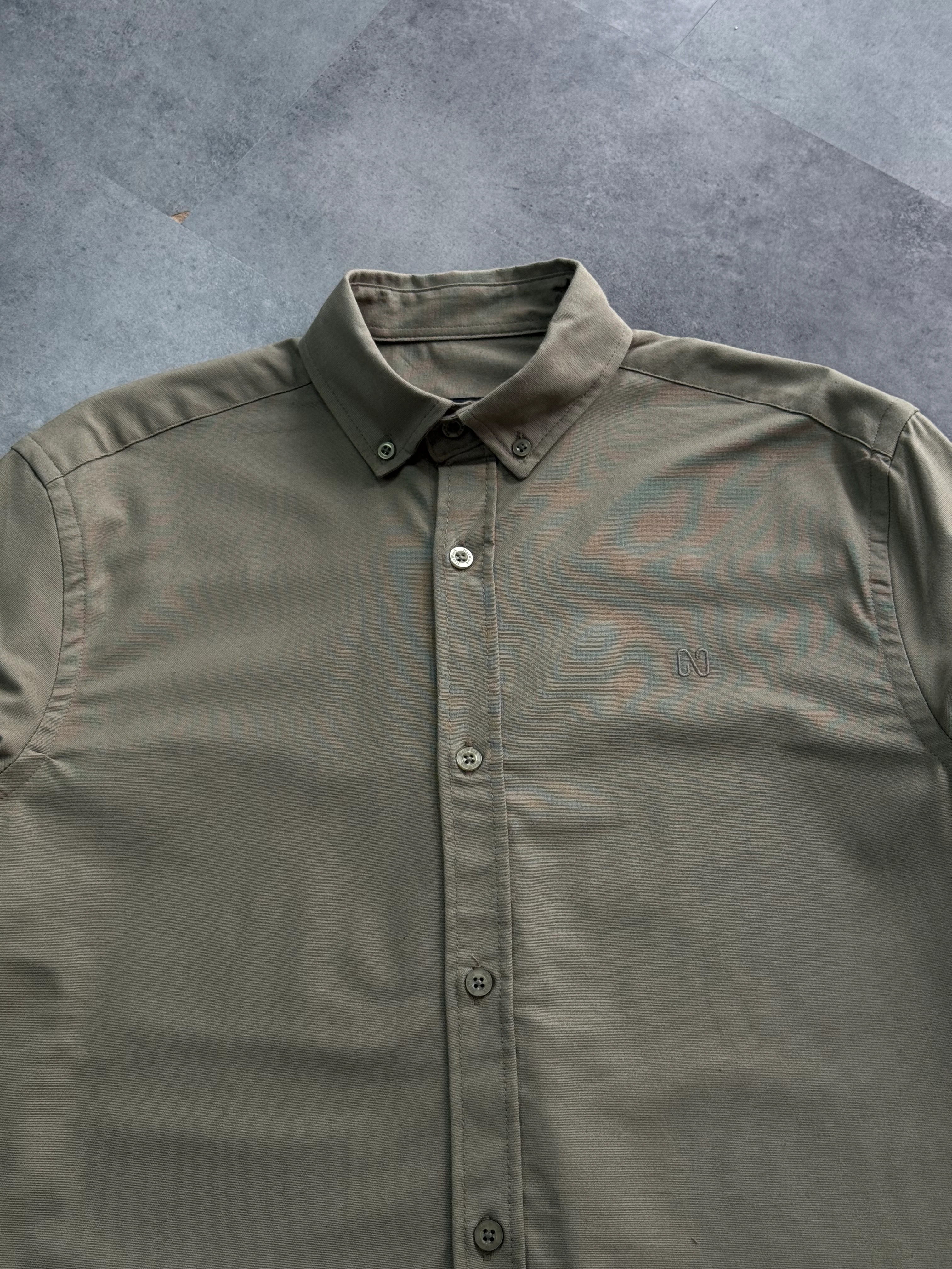 Yeni Sezon Premium Pamuk Basic Mini Logo Kışlık Gömlek