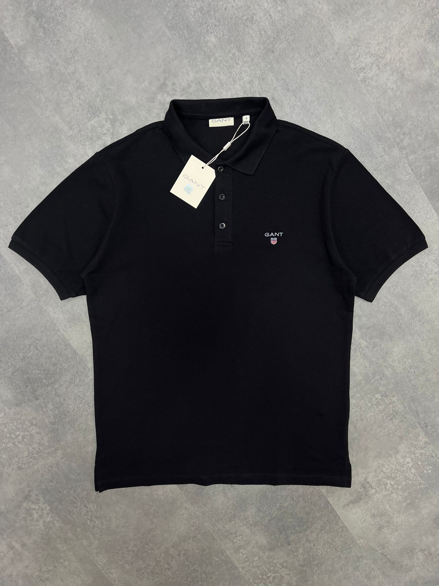 Yeni Sezon Ceast Basic Logo Black Polo Yaka T-shirt
