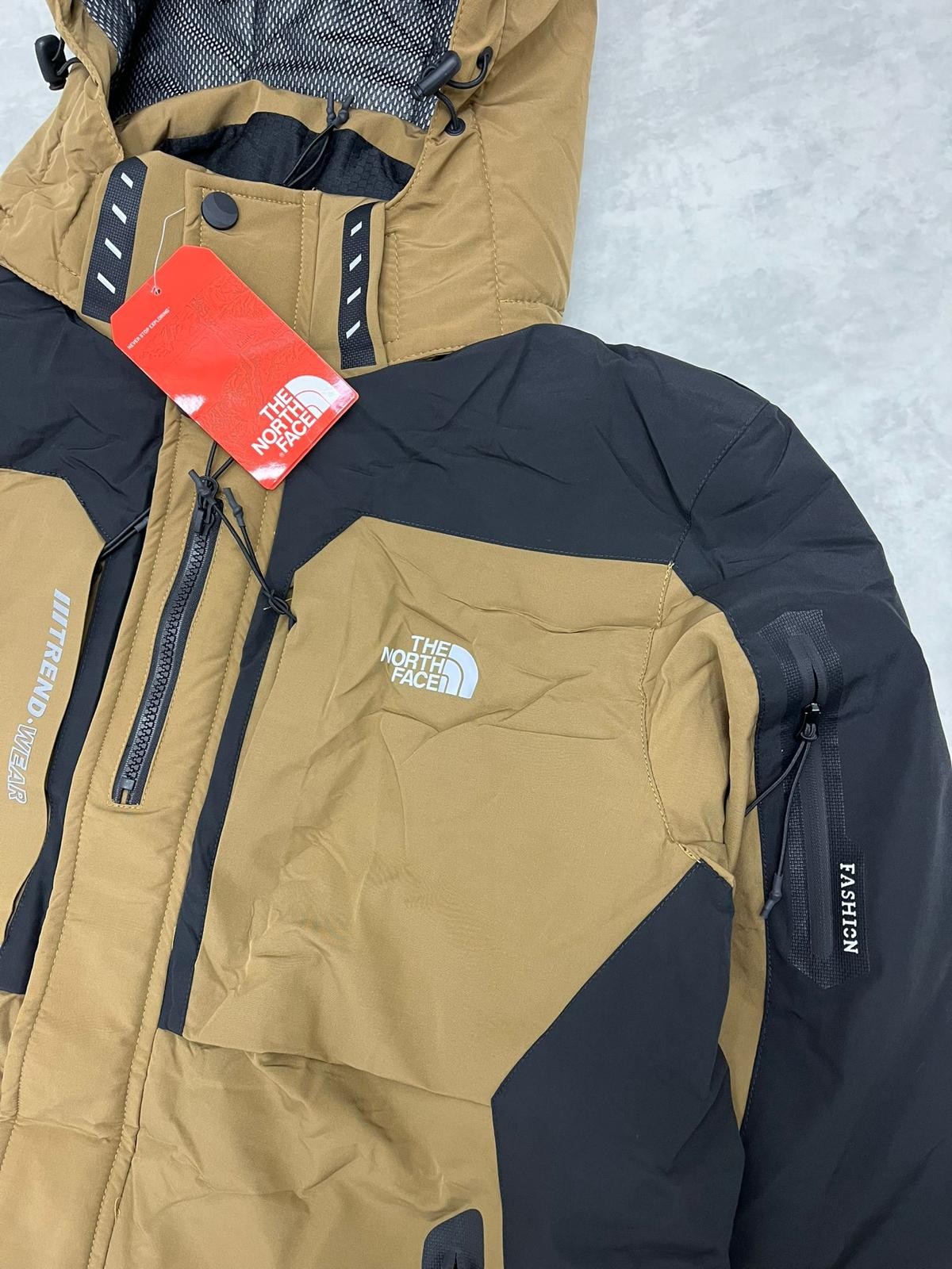 Classic Cep Detaylı İthal WaterProof Şişme Bel Destekli Hardal Termal Astarlı Mont
