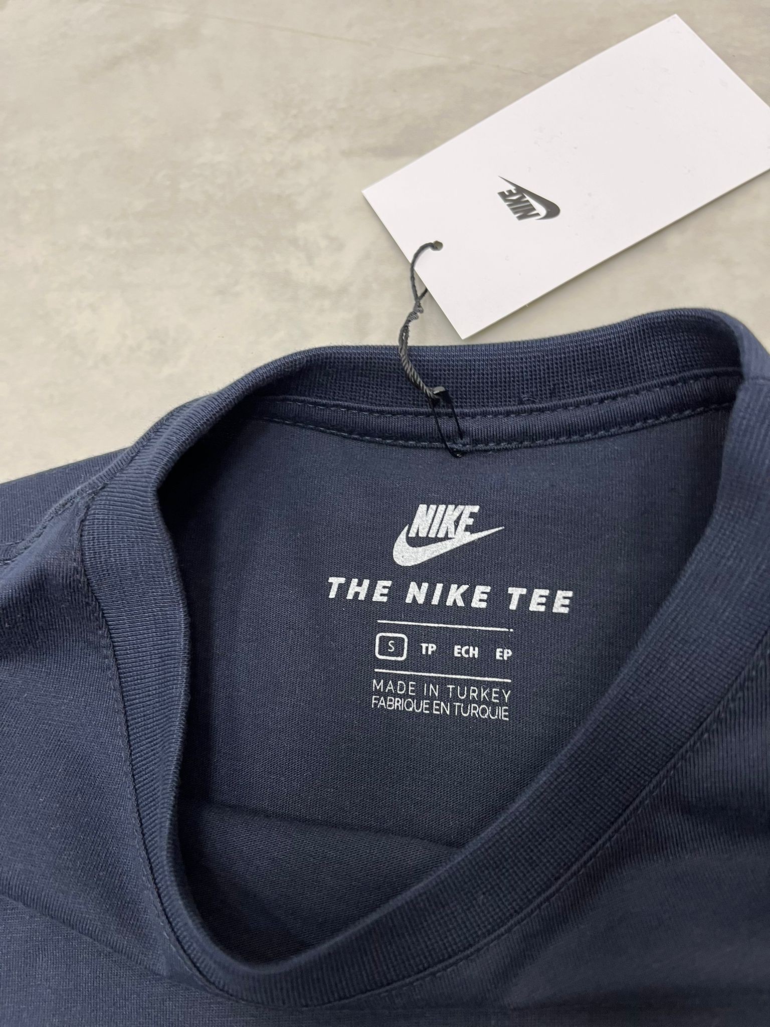 To The Lıght Back Print Navy Blue  T-shirt
