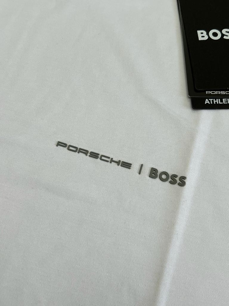 Porche x Bss Logo Clima Cool (Nefes Alan) White T-shirt