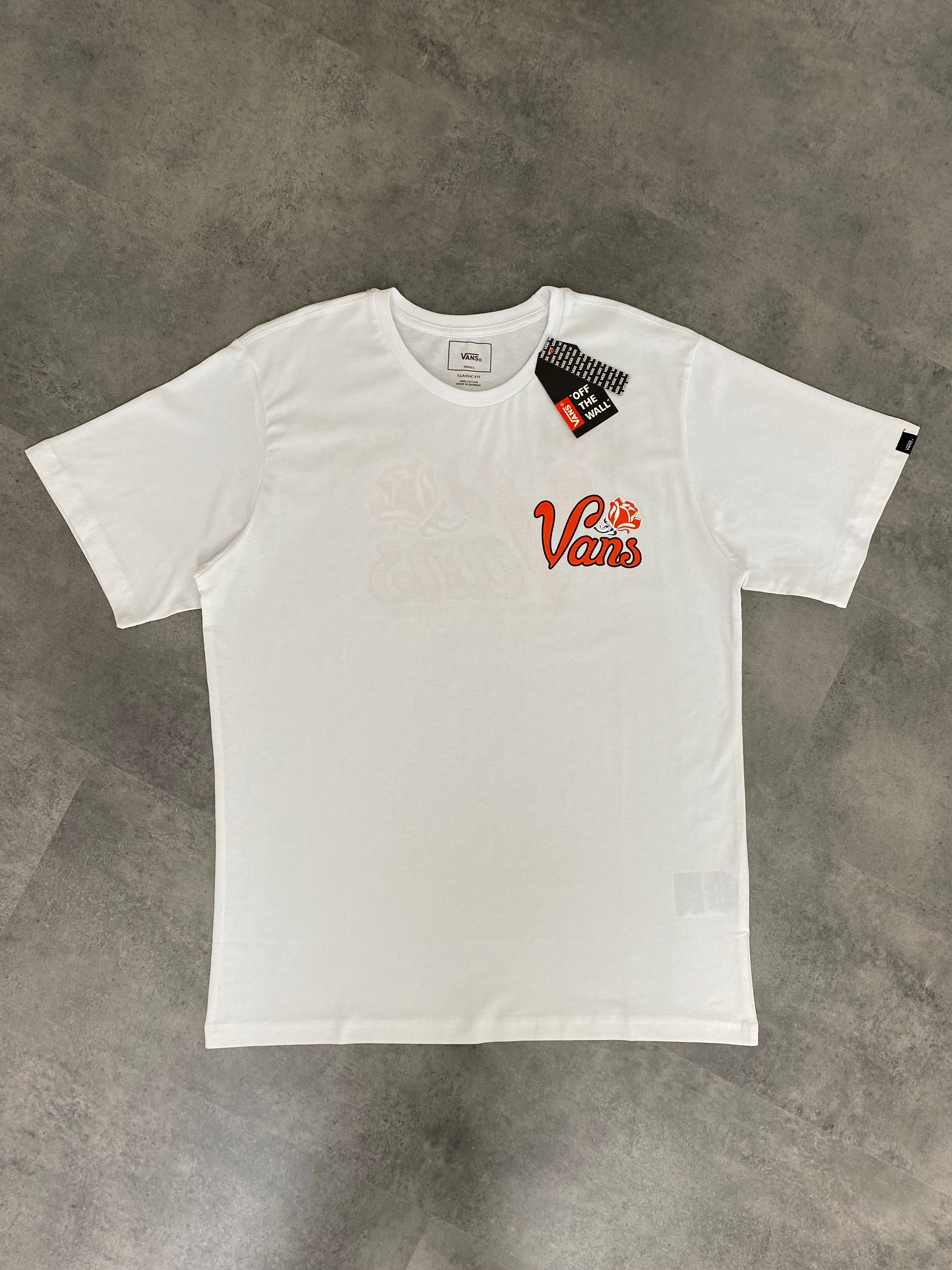 Yeni Sezon  Red Rose Back To Print T-shirt - BEYAZ