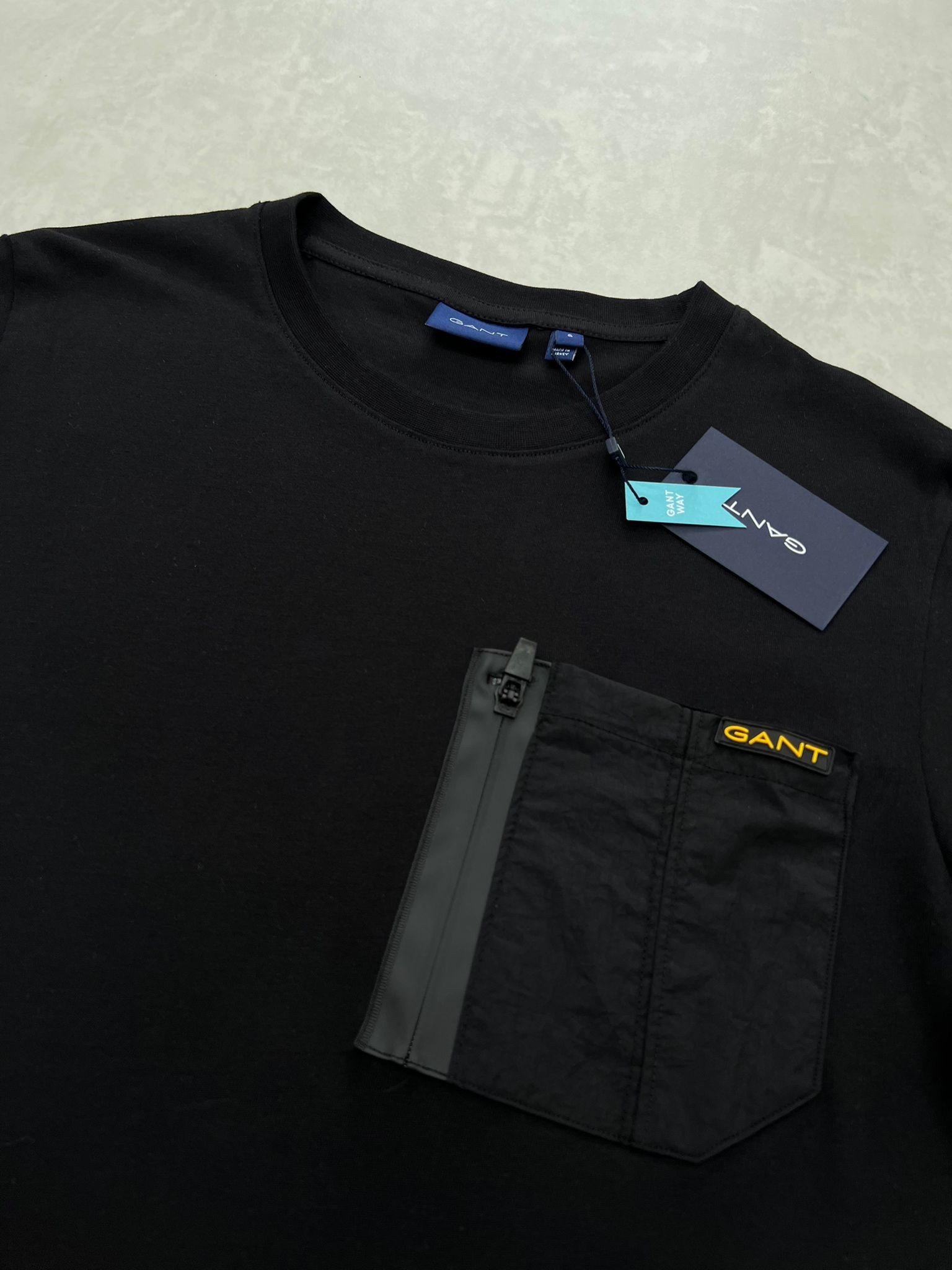 Limited Edition Fermuarlı Essential Logo Black T-shirt