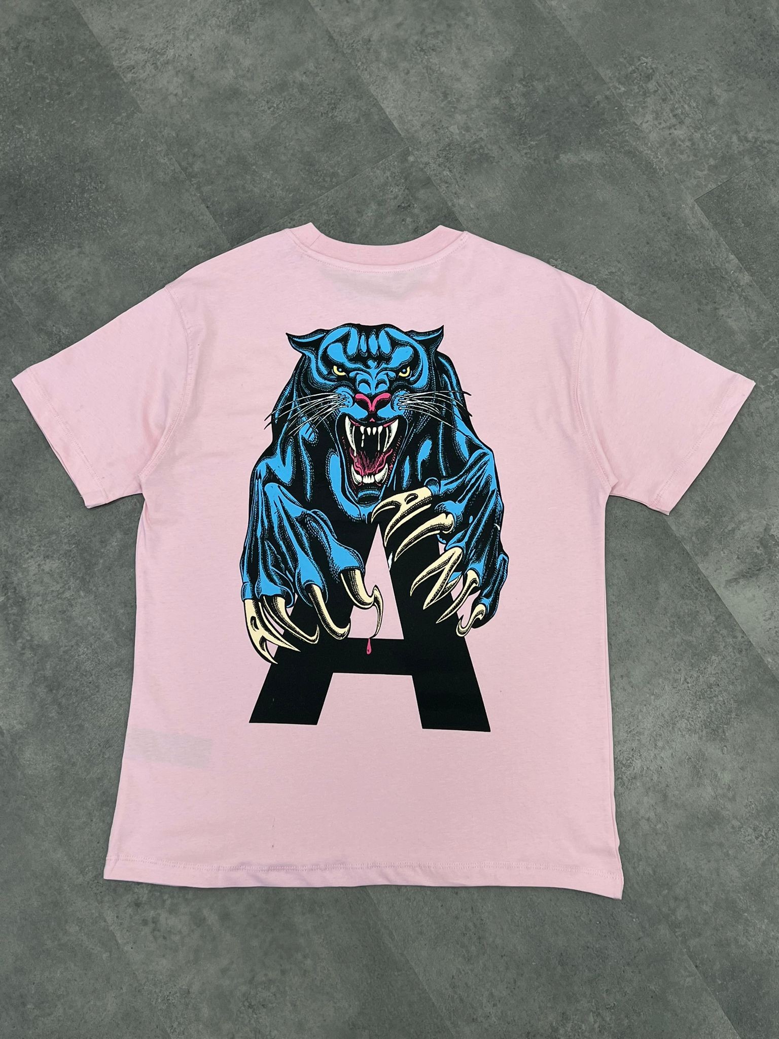 Yeni Sezon Eye Of The Tiger Back To Print Pink T-shirt