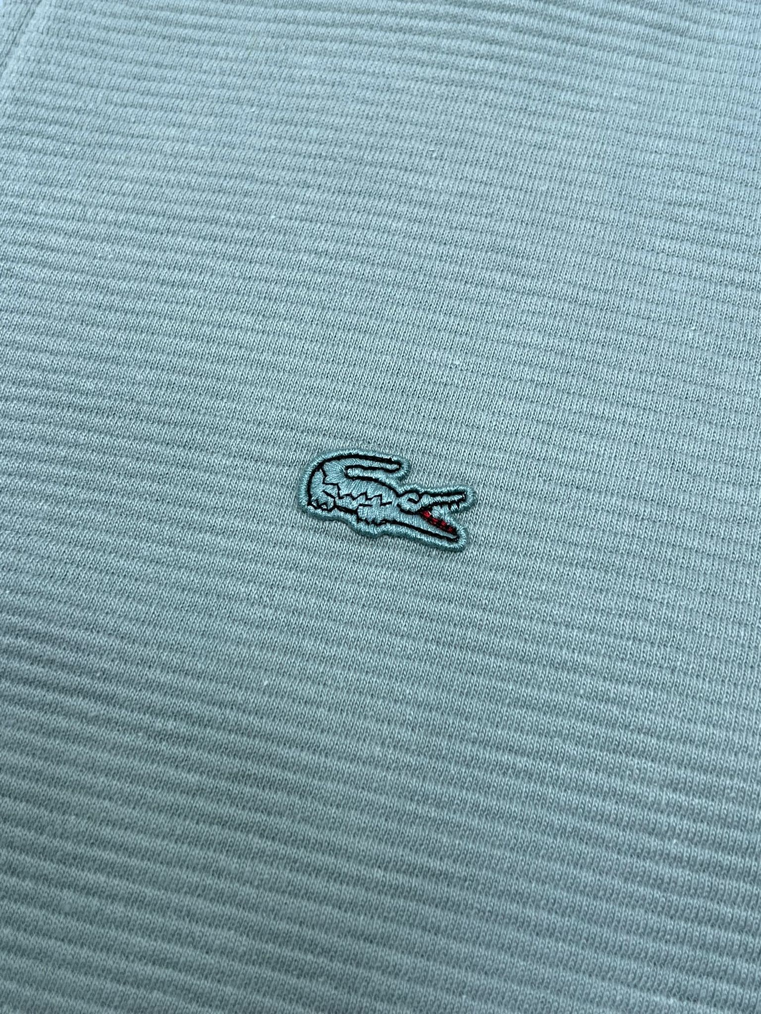 Limited Edition Tam Fermuarlı Yatay Çizgili Water Green Ceket
