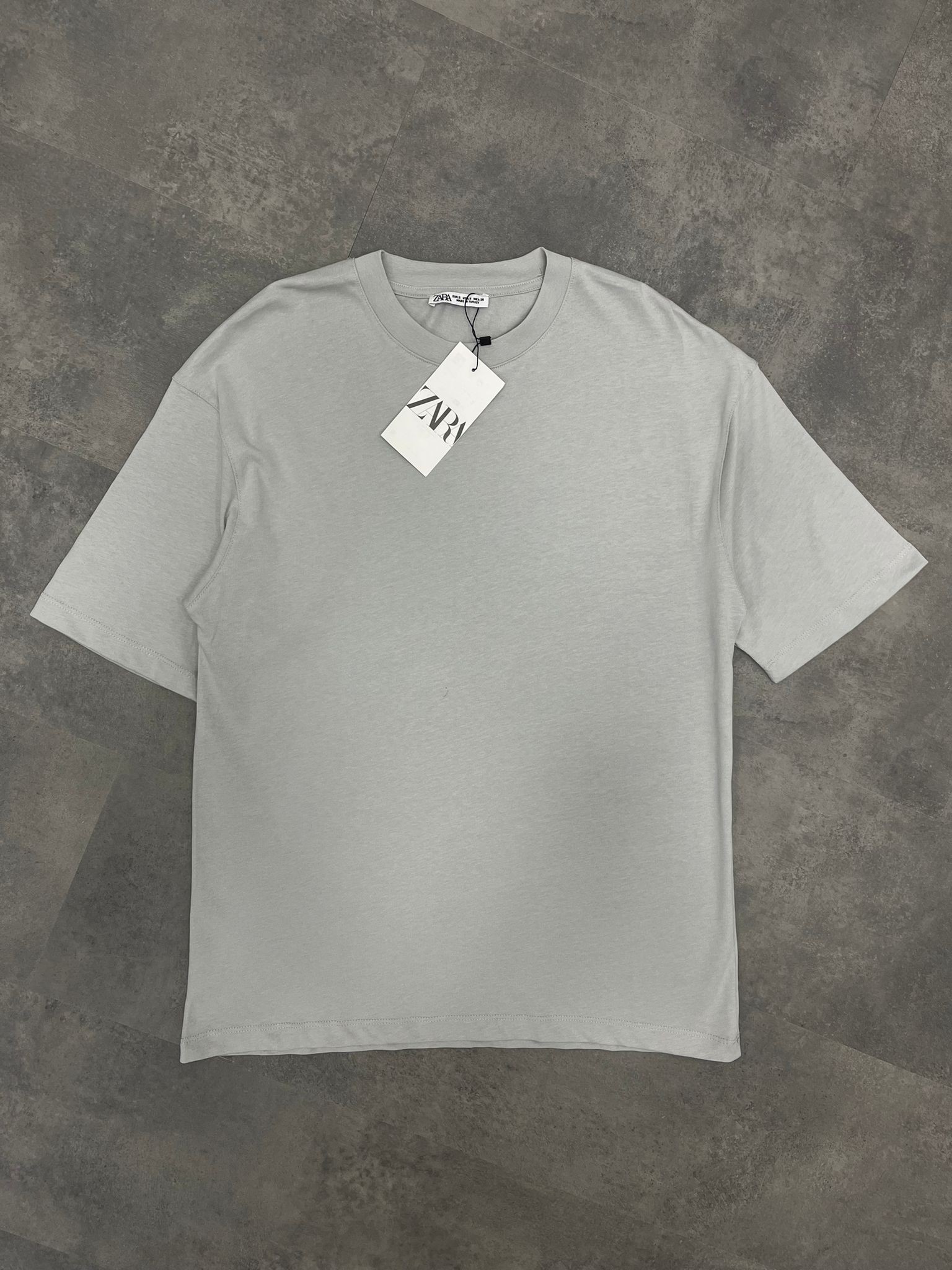 Yeni Sezon Oversize Basic Gray T-shirt