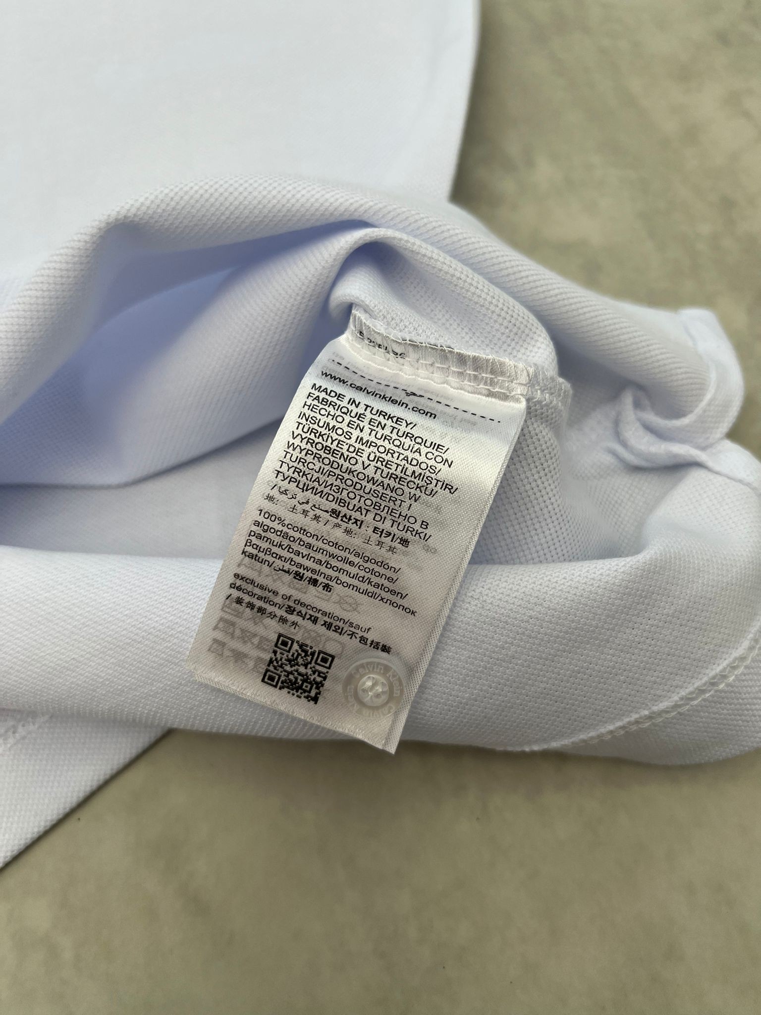 Plastik Logo Basic Classic Beyaz T-shirt