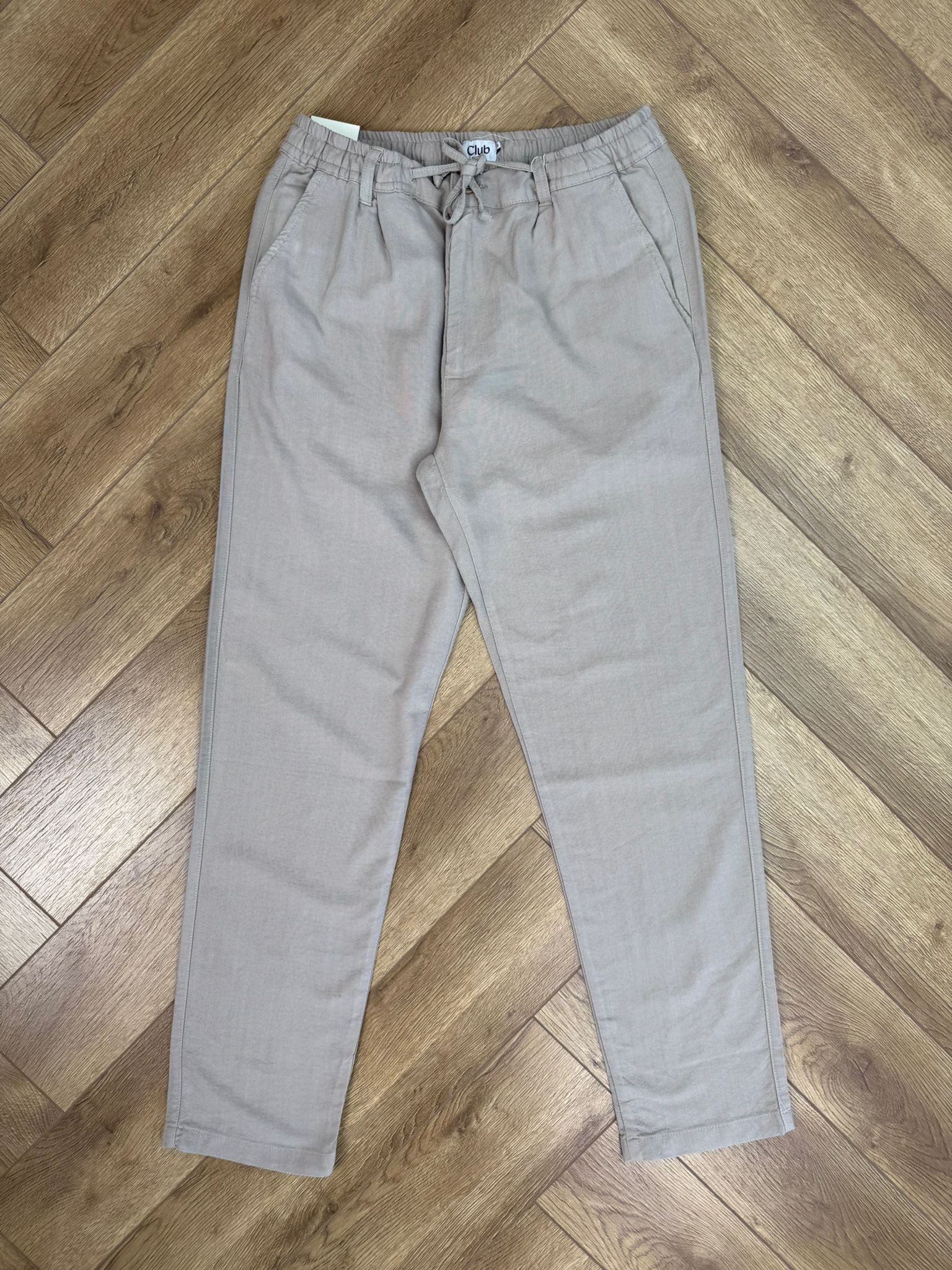 Yeni Sezon Yumuşak Dökümlü Keten Pantolon - KREM