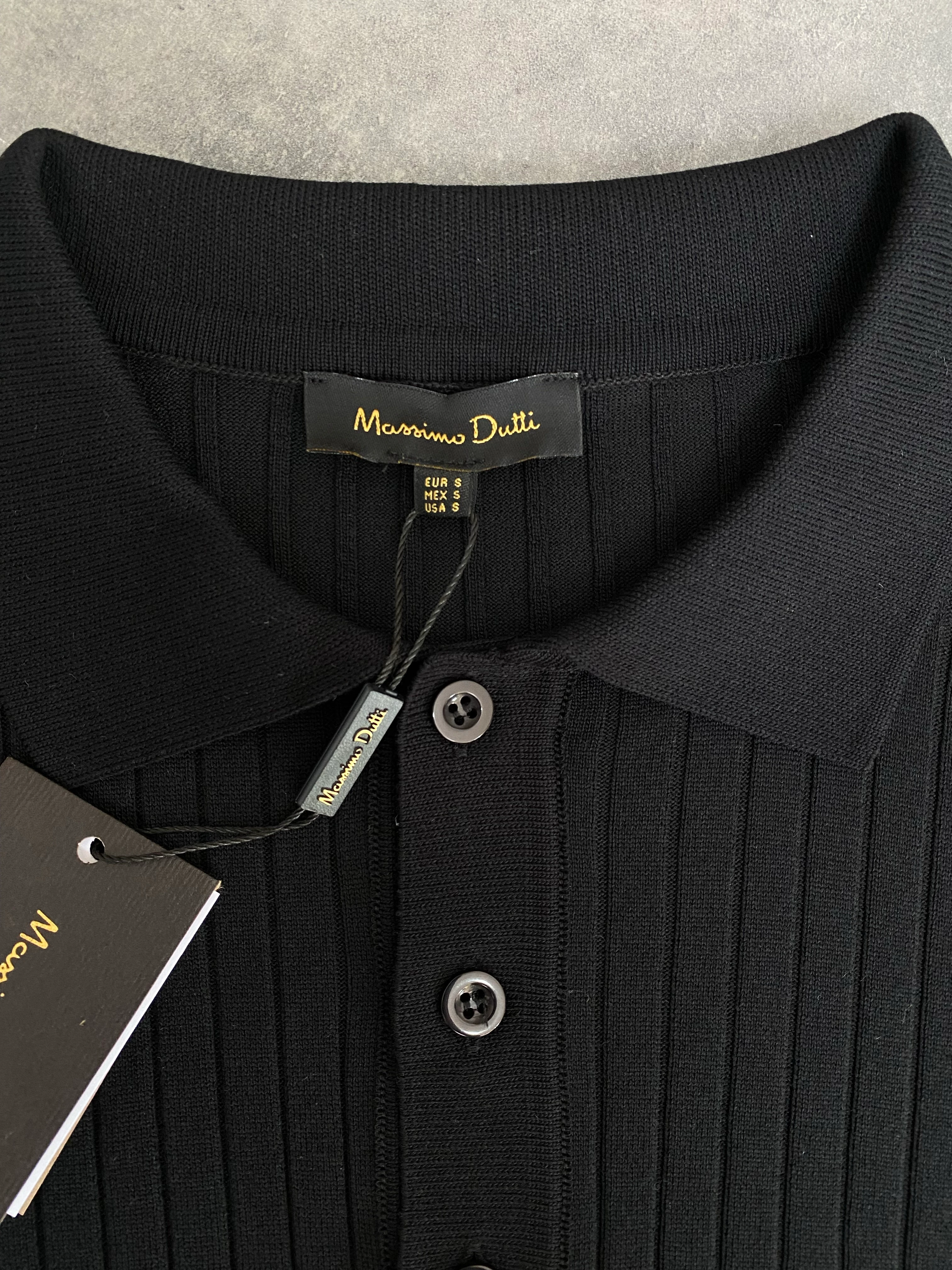 Yeni Sezon Fitilli Düğmeli Triko Polo Yaka