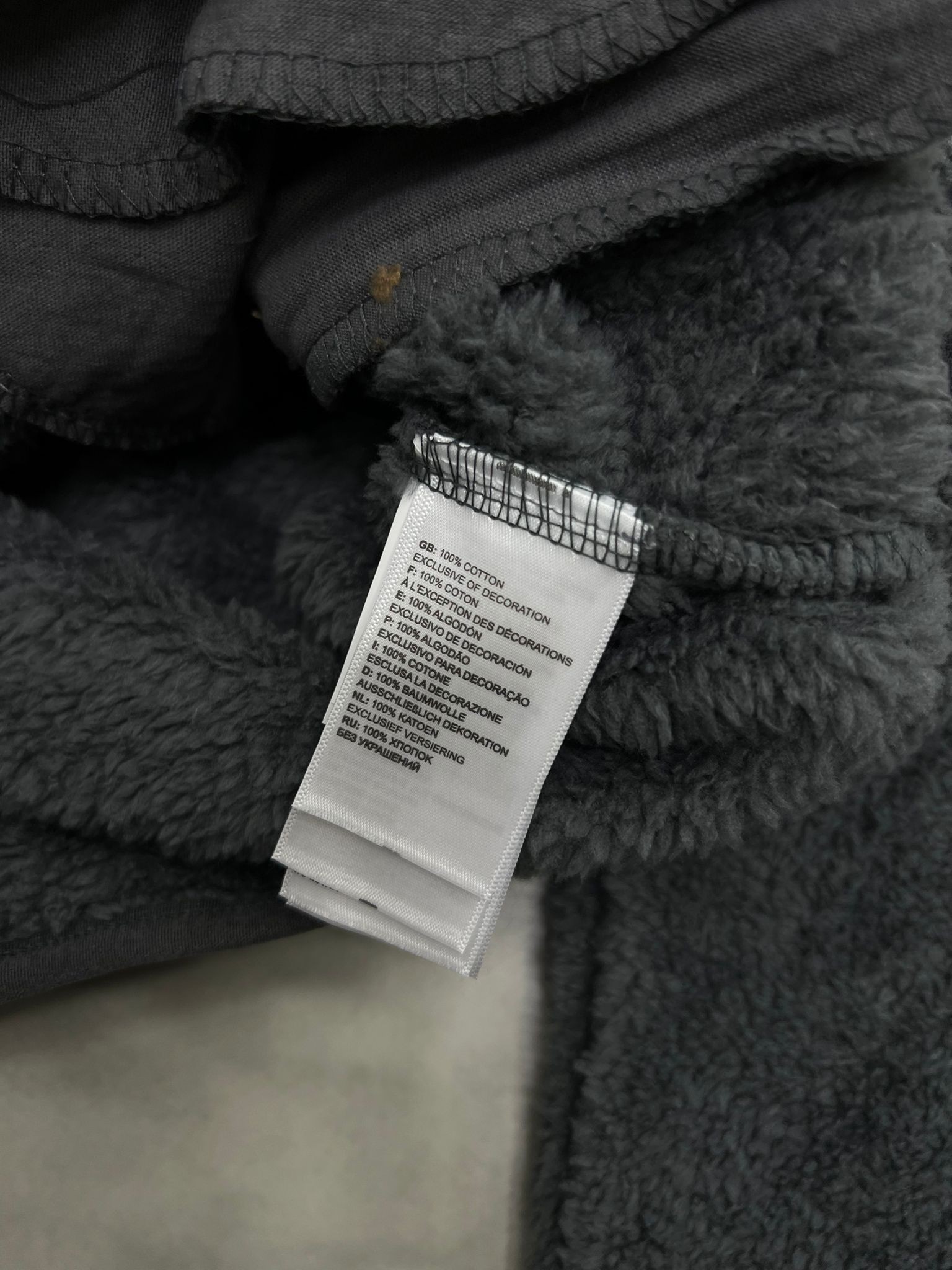 Yeni Sezon Tam Fermuarlı Peluş Antrasit Ceket 