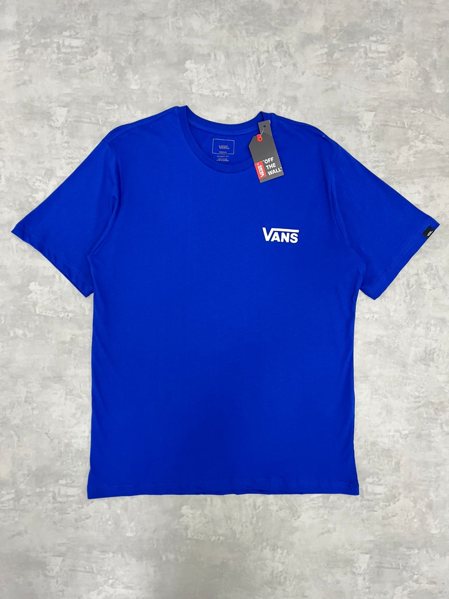 Yeni Sezon Basic Mini Logo Classic Blue T-shirt