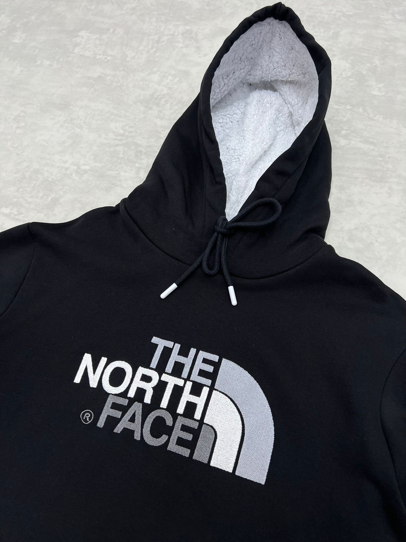Mid İcon Full Nakış Kapşonu Polarlı Black Sweatshirt