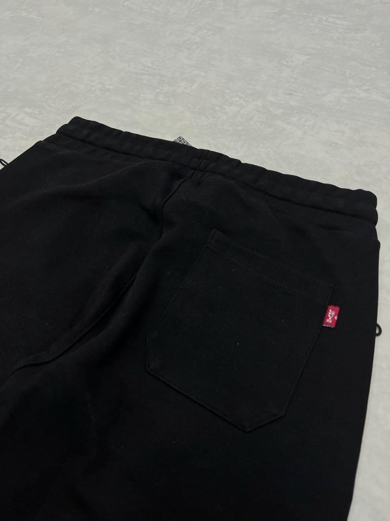 Double Face Black Nakış Logo Jogger