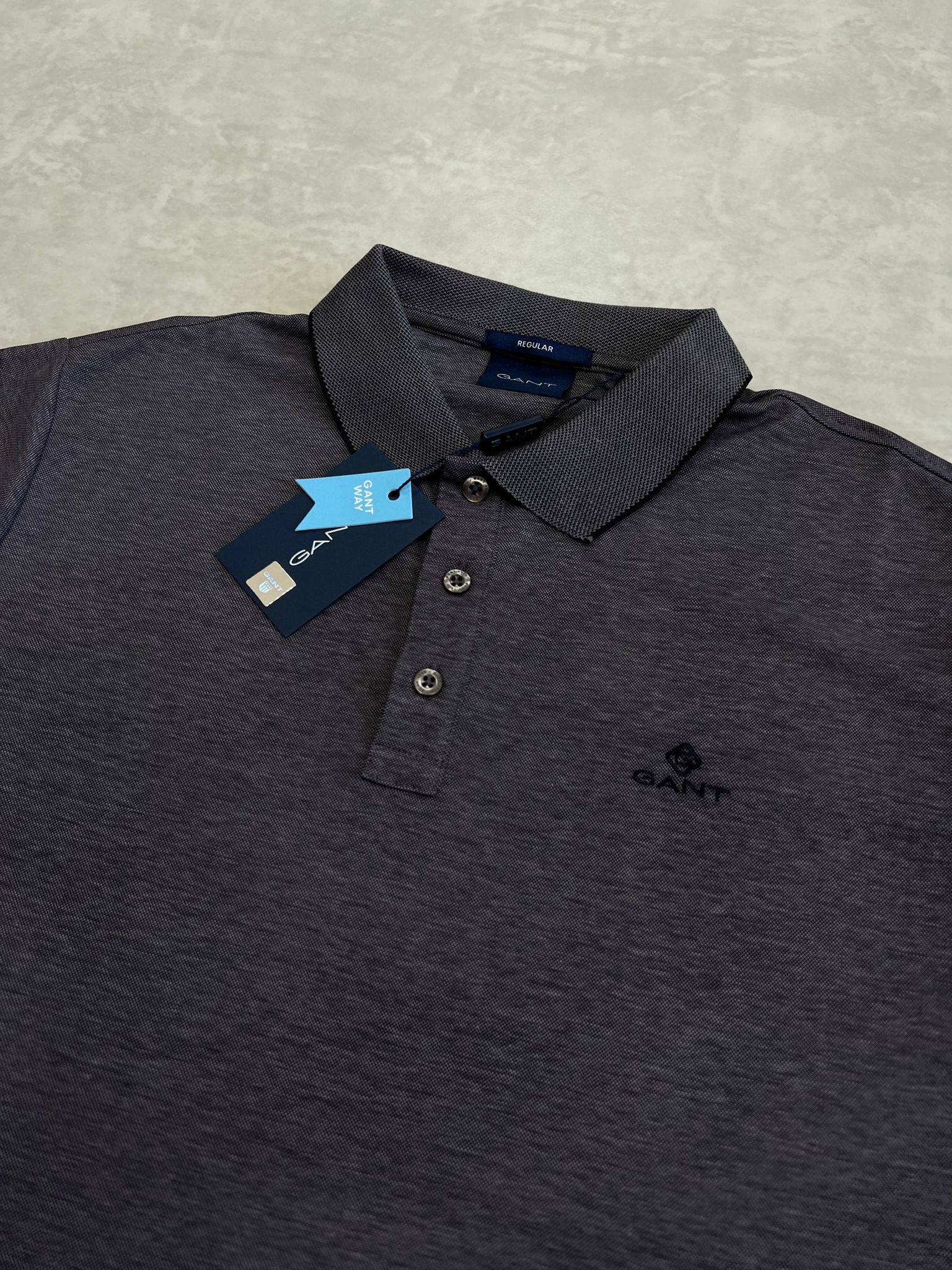Merserize Kumaş Füme Basic Polo Yaka T-shirt