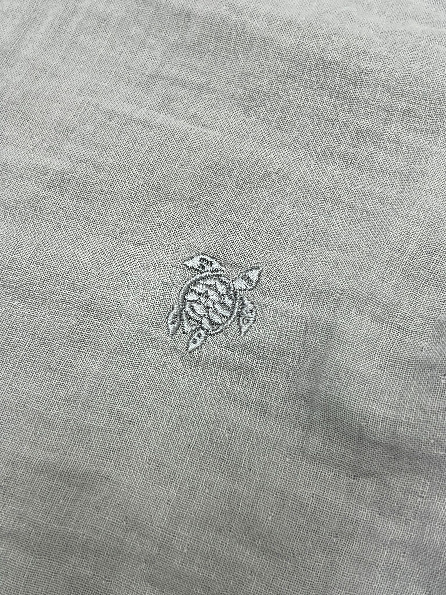 Yeni Sezon Mevsimlik Müslin Light Gray Gömlek