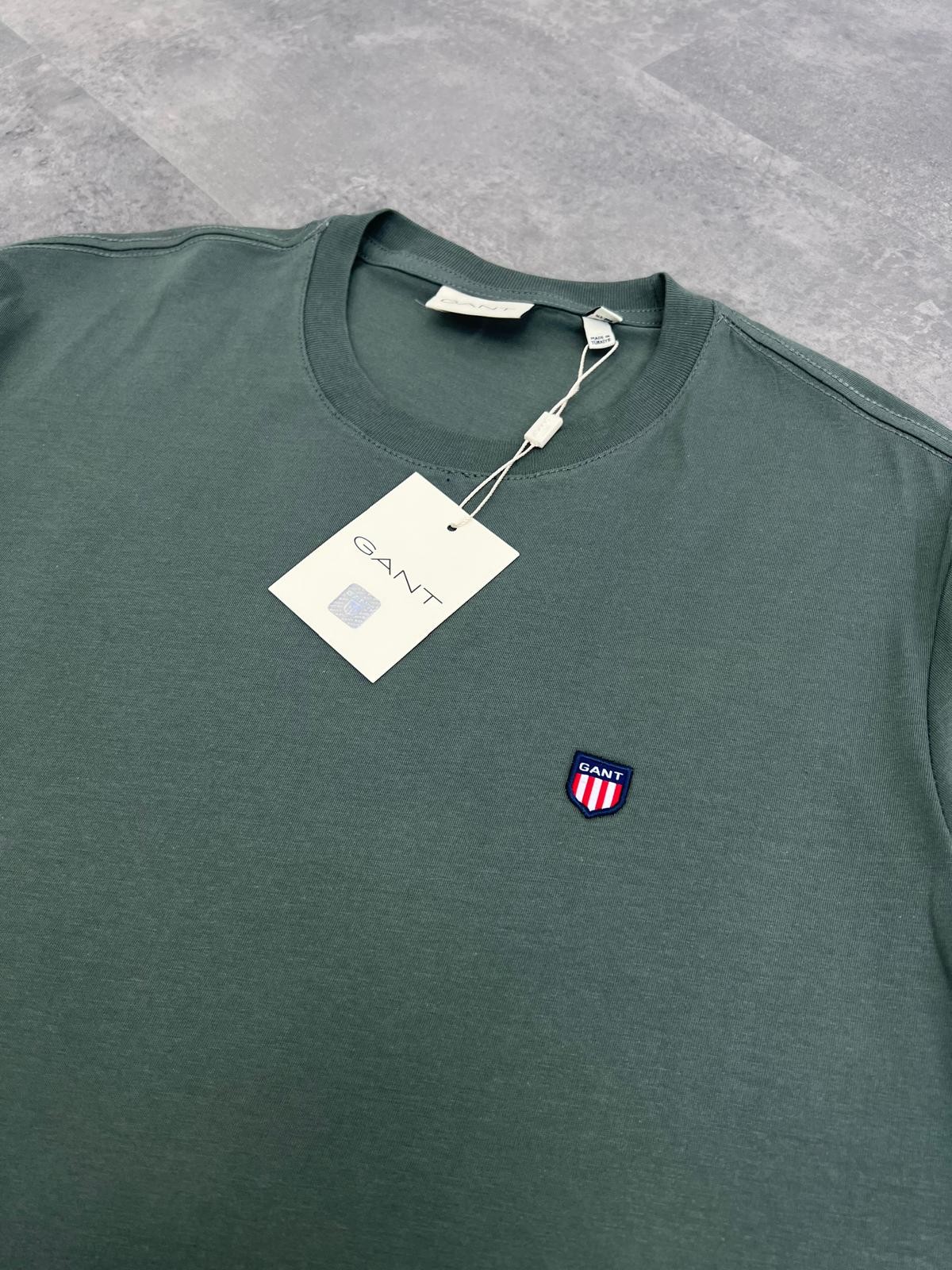 Yeni Sezon Basic Mini Logo Patch Arma Haki T-shirt