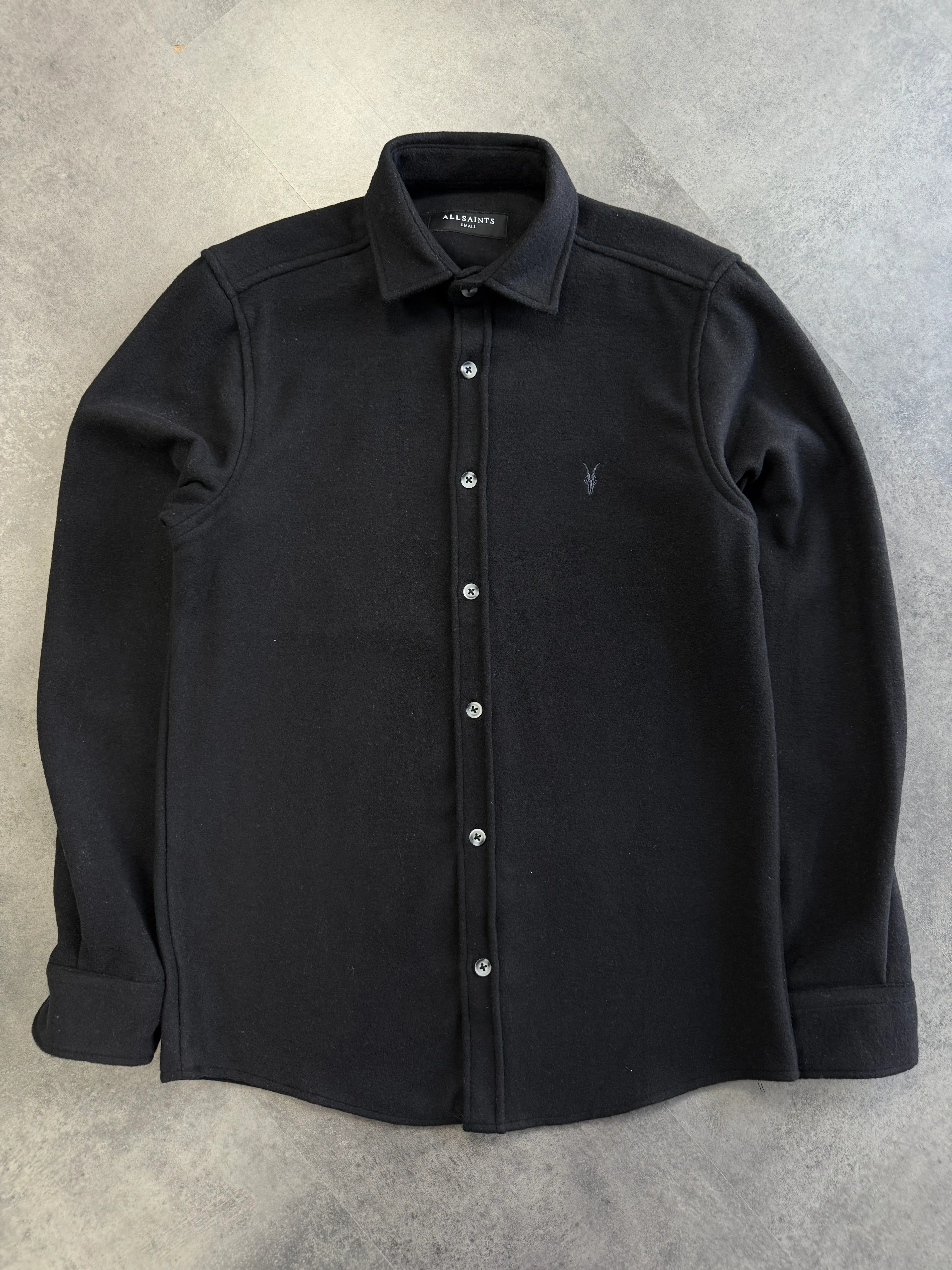 Yeni Sezon Ton to Tone Mini Logo Oduncu Gömlek - SİYAH