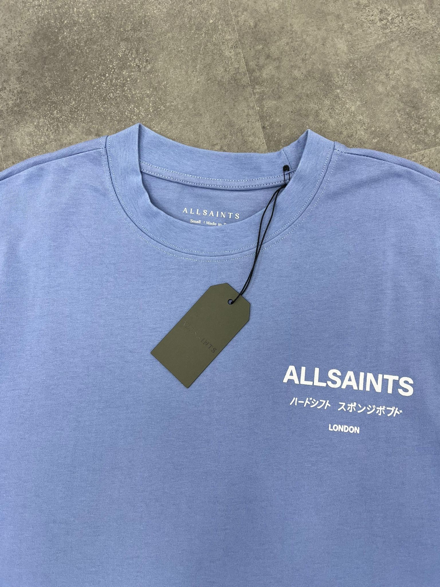 Yeni Sezon Back To Print Underground Oversized Light Blue T-shirt