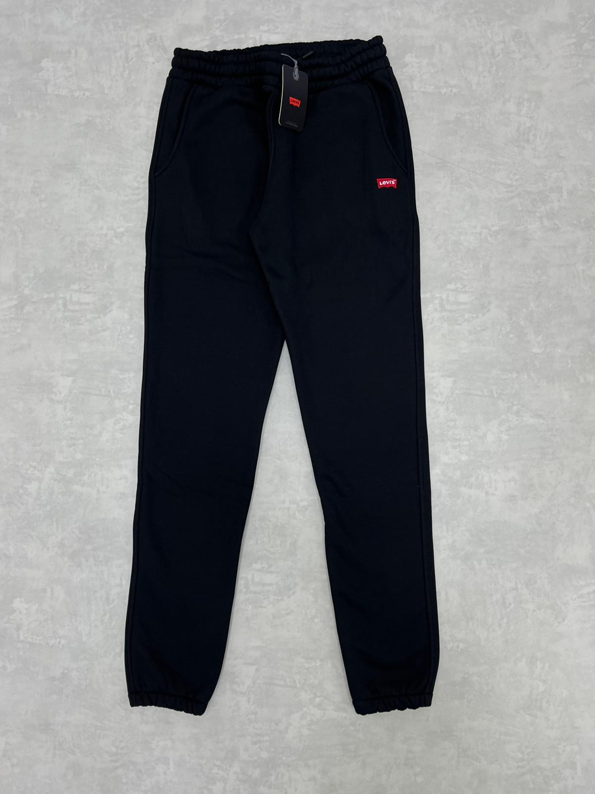 Kışlık Kalın Kumaş Black Nakış Logo Jogger