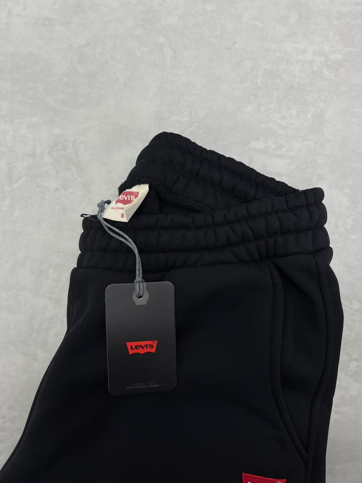 Kışlık Kalın Kumaş Black Nakış Logo Jogger