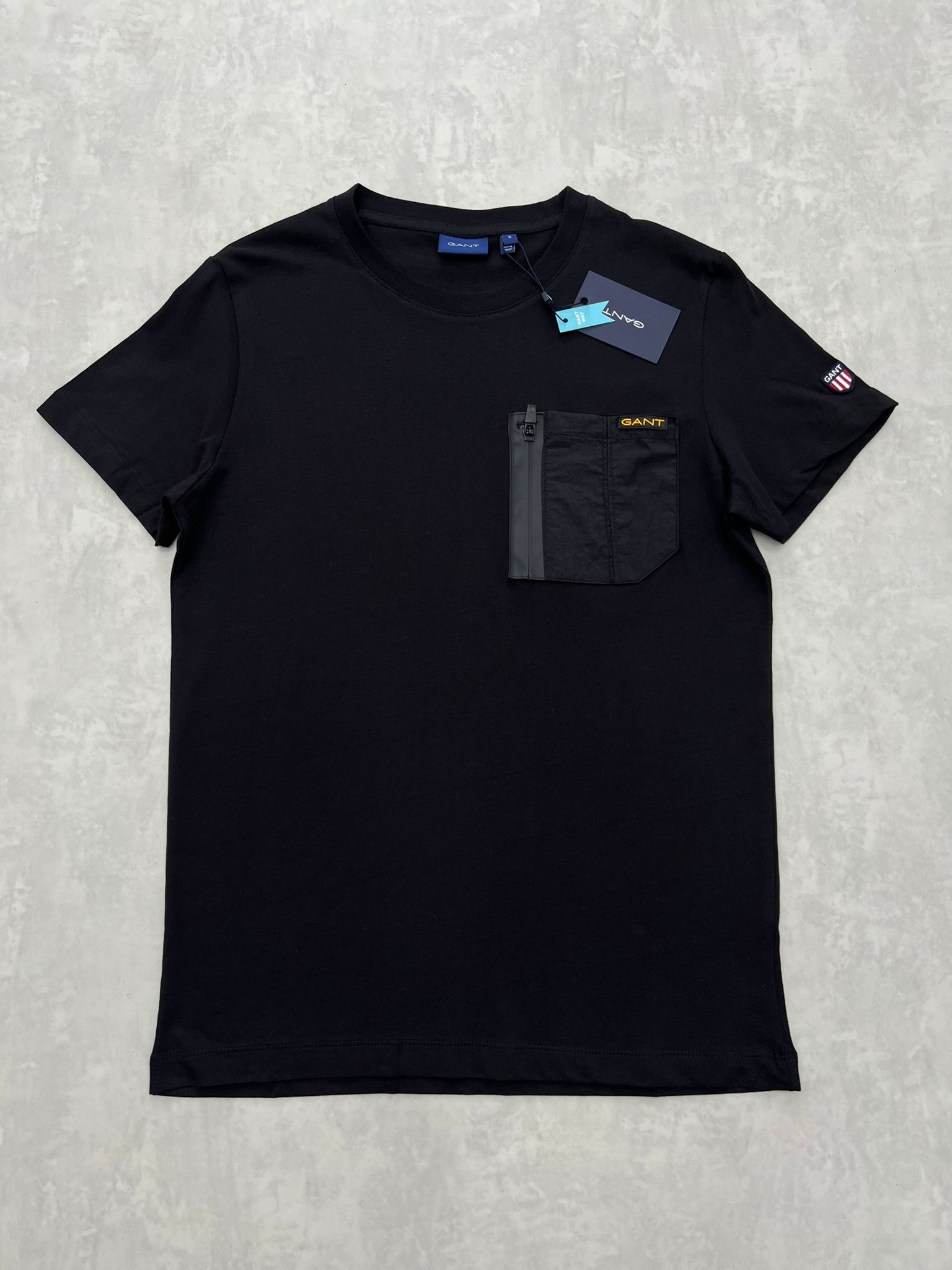 Limited Edition Fermuarlı Essential Logo Black T-shirt