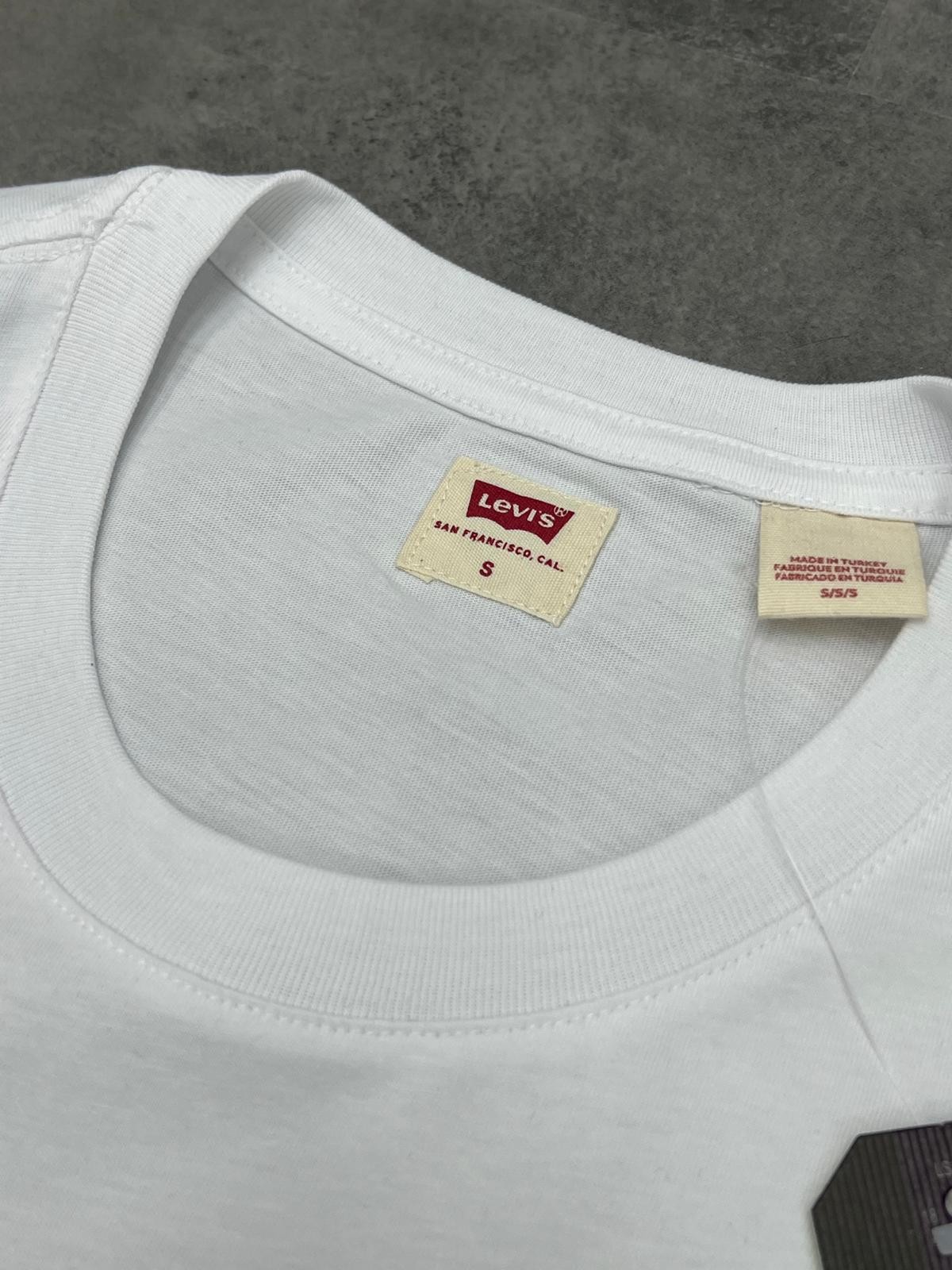 Yeni Sezon Classic Mini Logo Basic White T-shirt