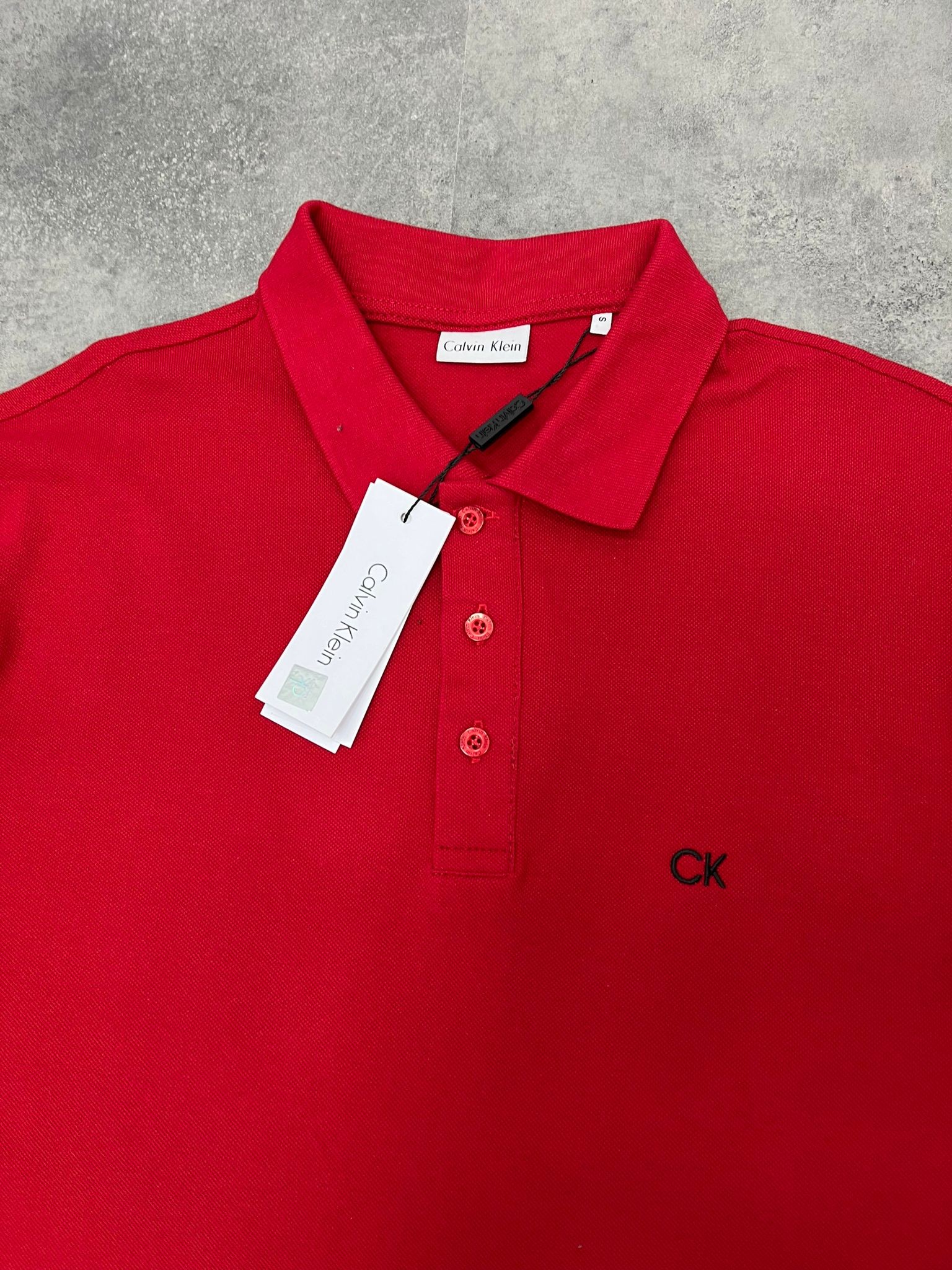 Yeni Sezon Basic Ceast Mini Logo Red T-shirt