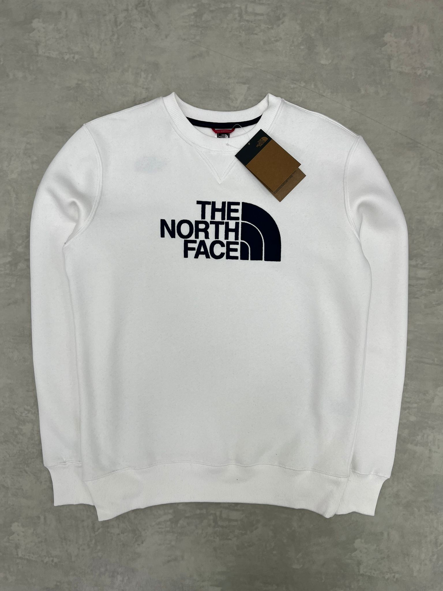 Yeni Sezon Mid İcon Full Nakış Logo  White Sweatshirt