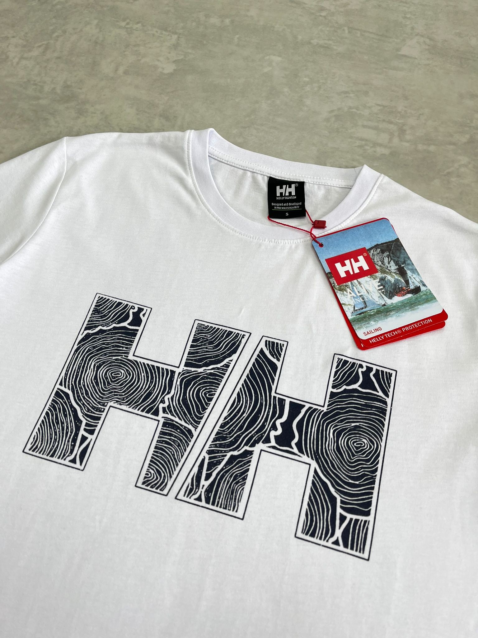 Broken Mid Logo White  T-shirt