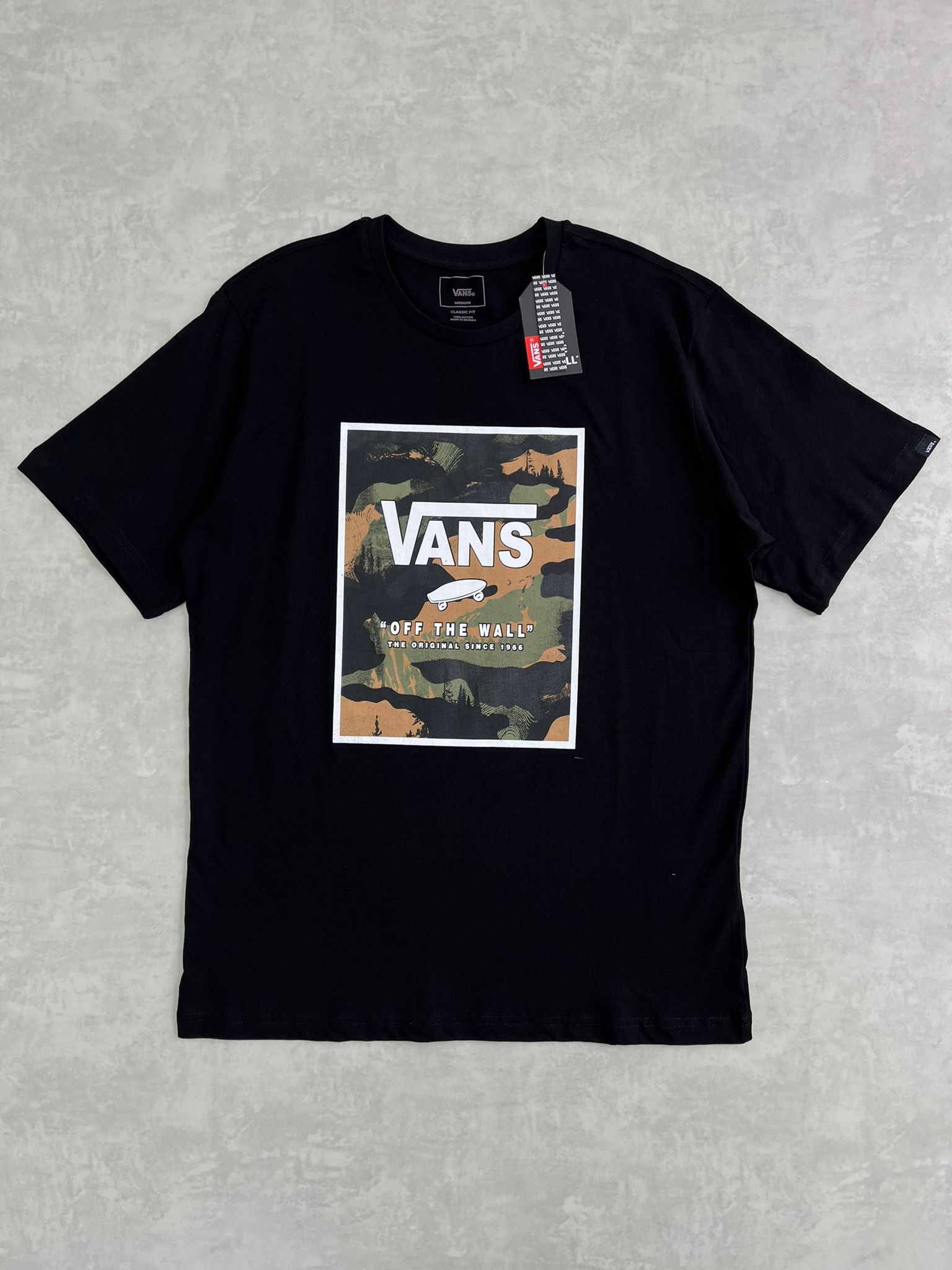 Yeni Sezon Camouflage Mid Icon Black T-shirt