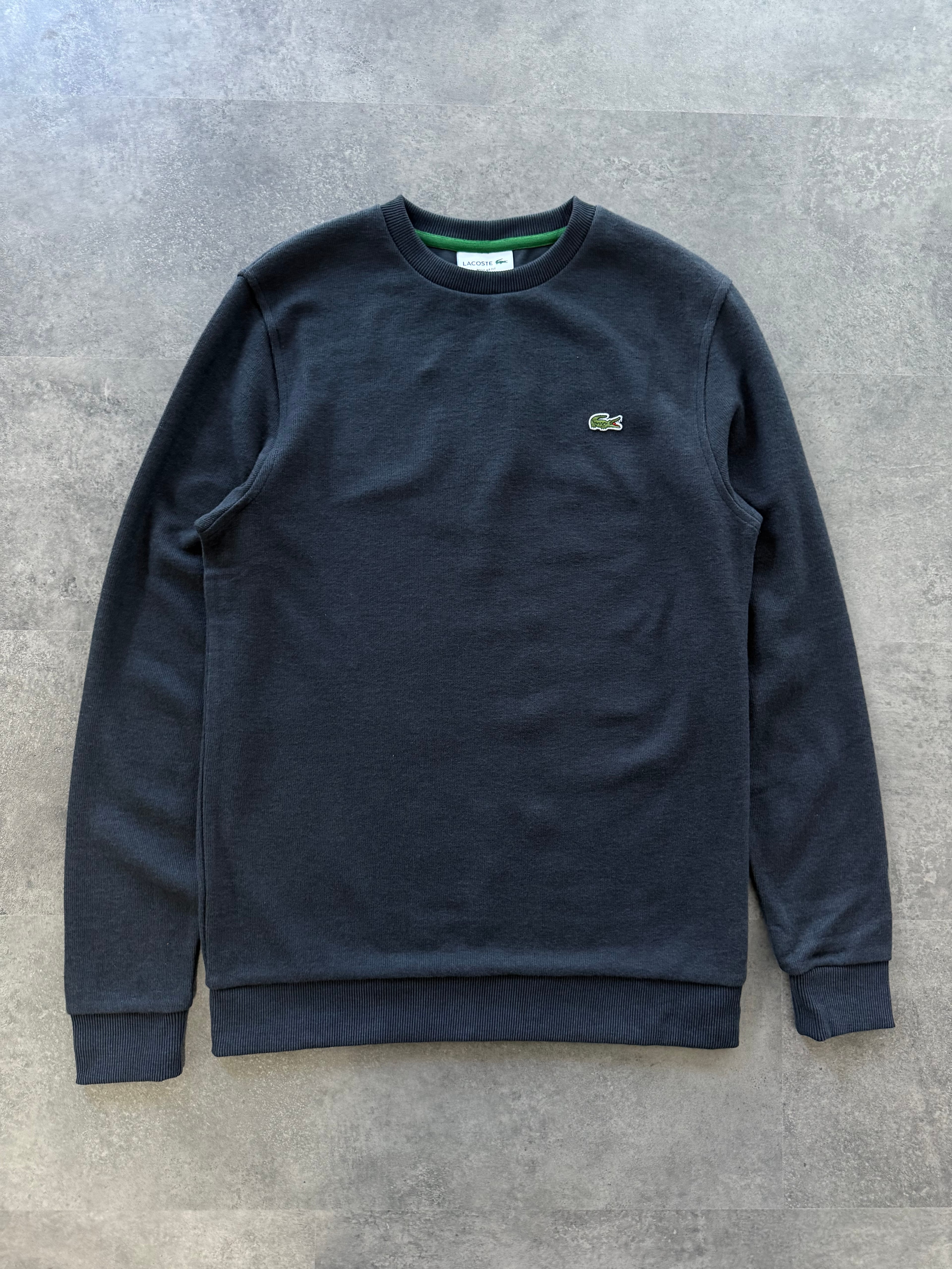 Yeni Sezon Premium Basic Mini Logo Selanik Sweatshirt - LACİVERT