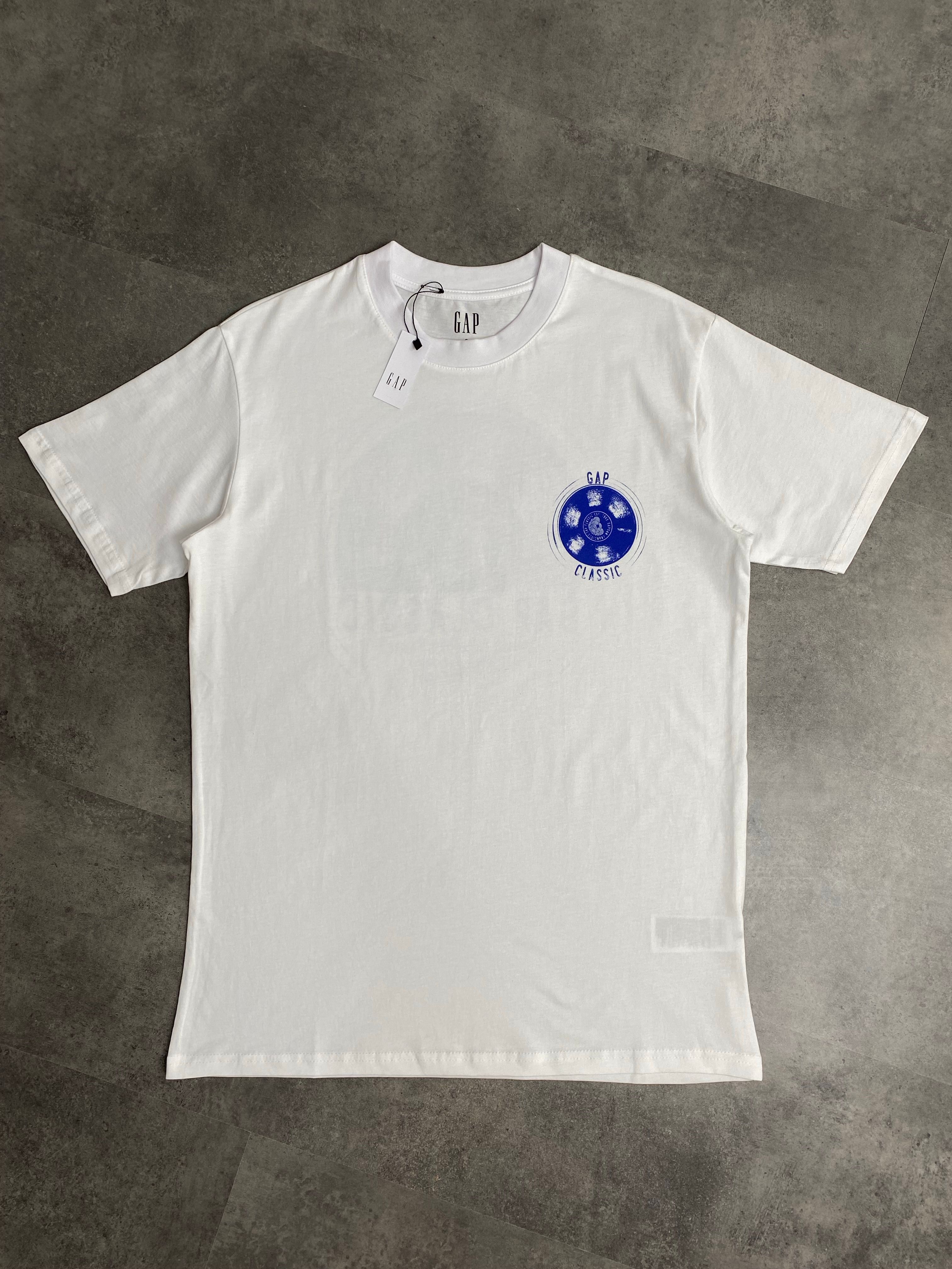 Yeni Sezon GP Classic Back to Print Logo T-shirt - BEYAZ
