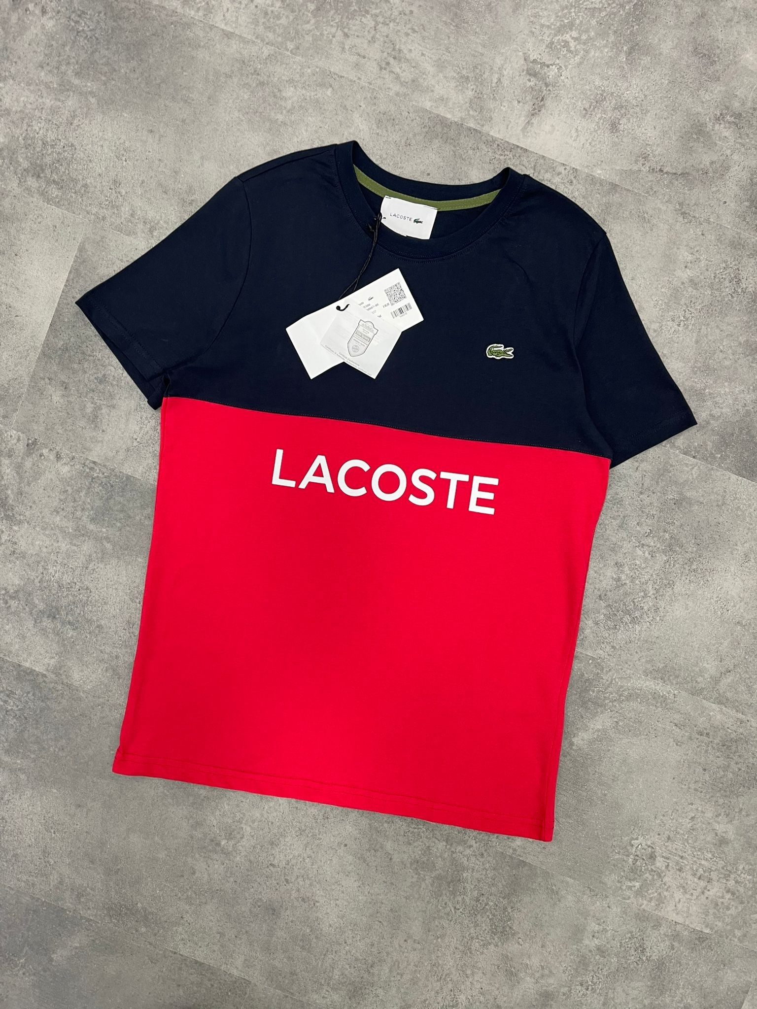 Yeni Sezon Parçalı Lacivert Red Basic Logo T-shirt