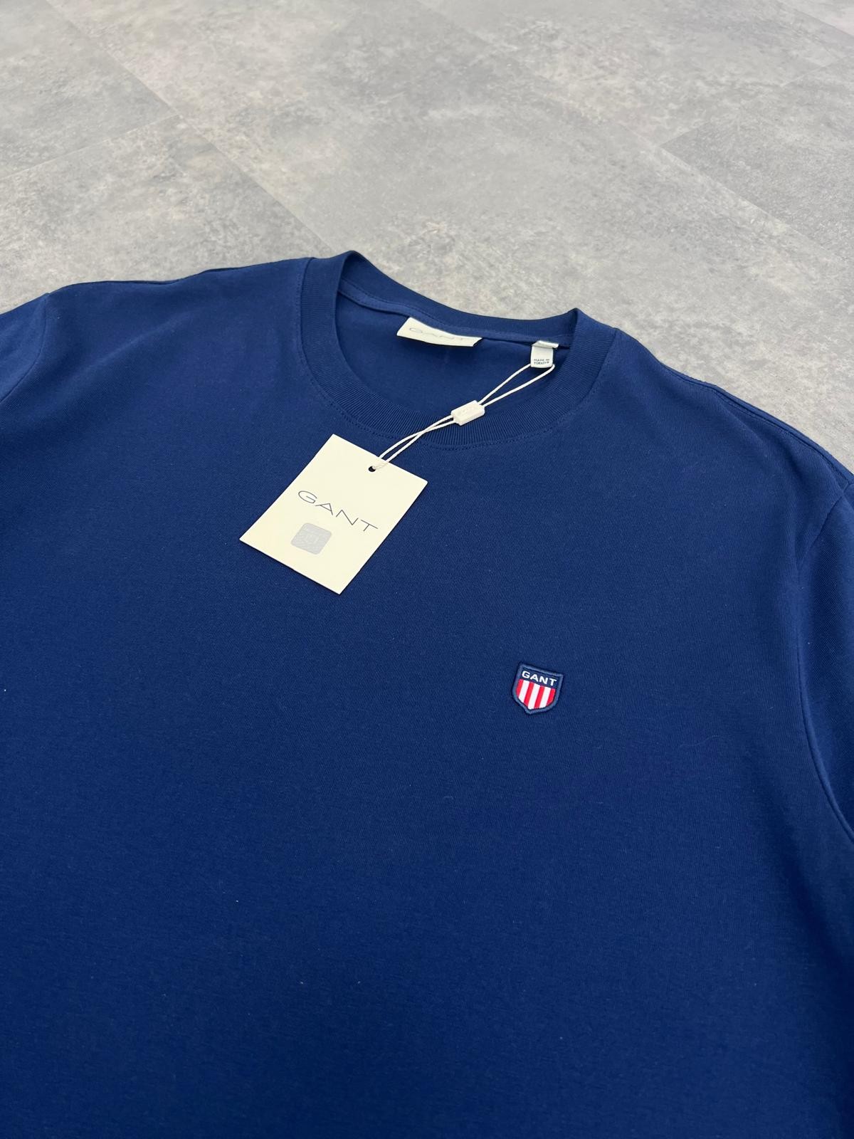 Yeni Sezon Basic Mini Logo Patch Arma Navy Blue T-shirt