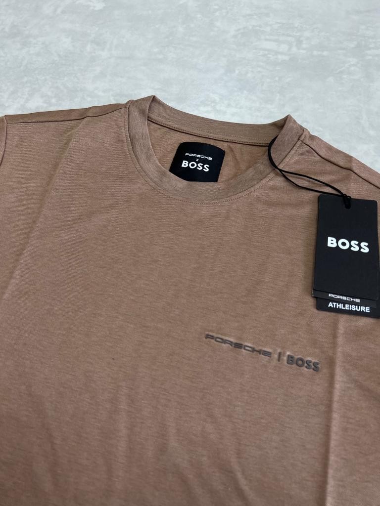 Porche x Bss Logo Clima Cool (Nefes Alan) Cream T-shirt